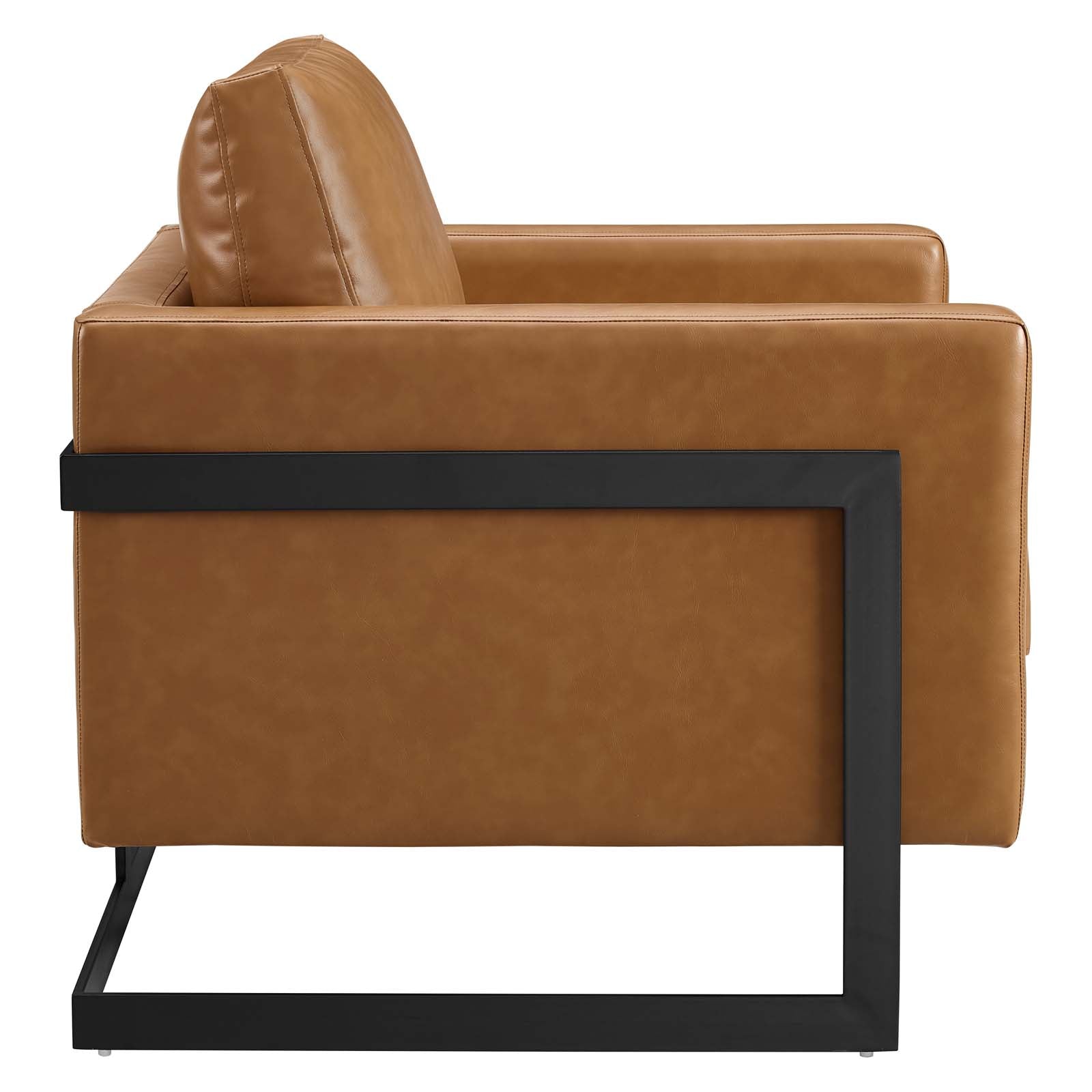 Posse Vegan Leather Accent Chair - East Shore Modern Home Furnishings