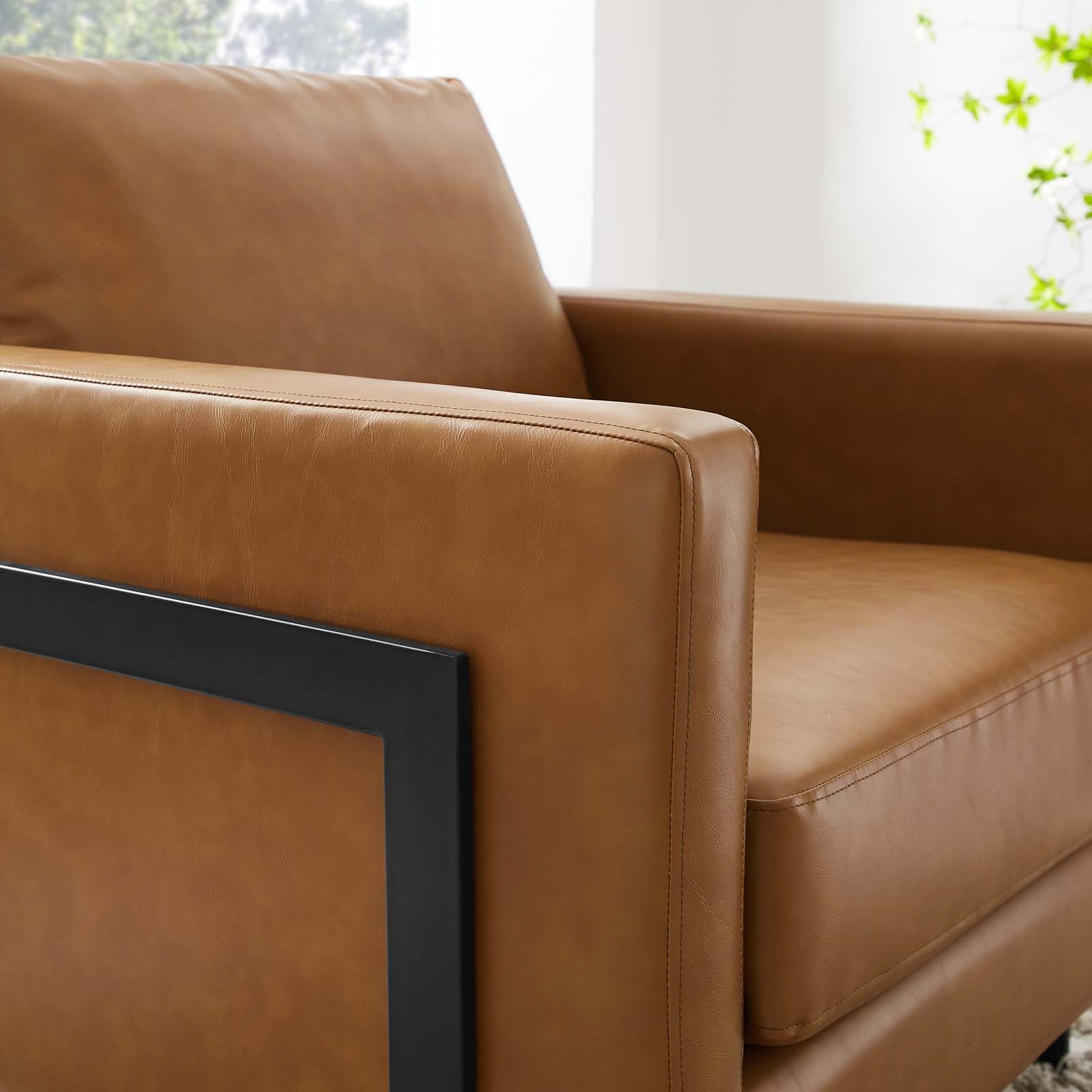 Posse Vegan Leather Accent Chair - East Shore Modern Home Furnishings