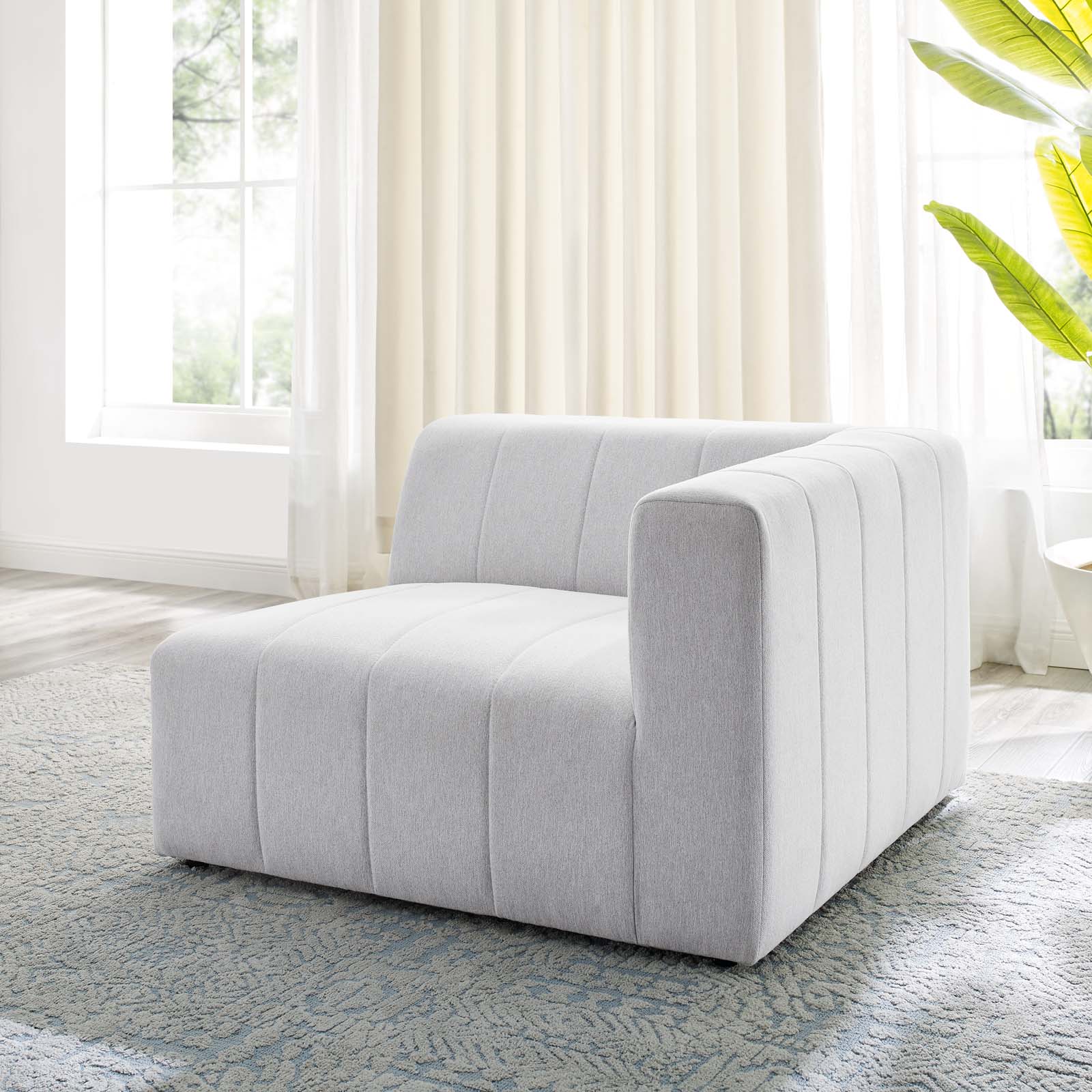 Bartlett Upholstered Fabric Right-Arm Chair - East Shore Modern Home Furnishings