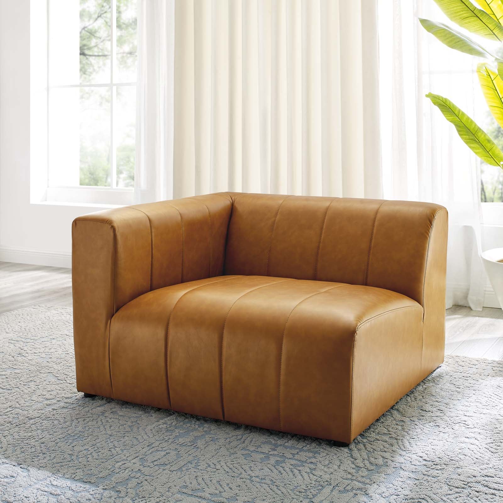 Bartlett Vegan Leather Left-Arm Chair - East Shore Modern Home Furnishings