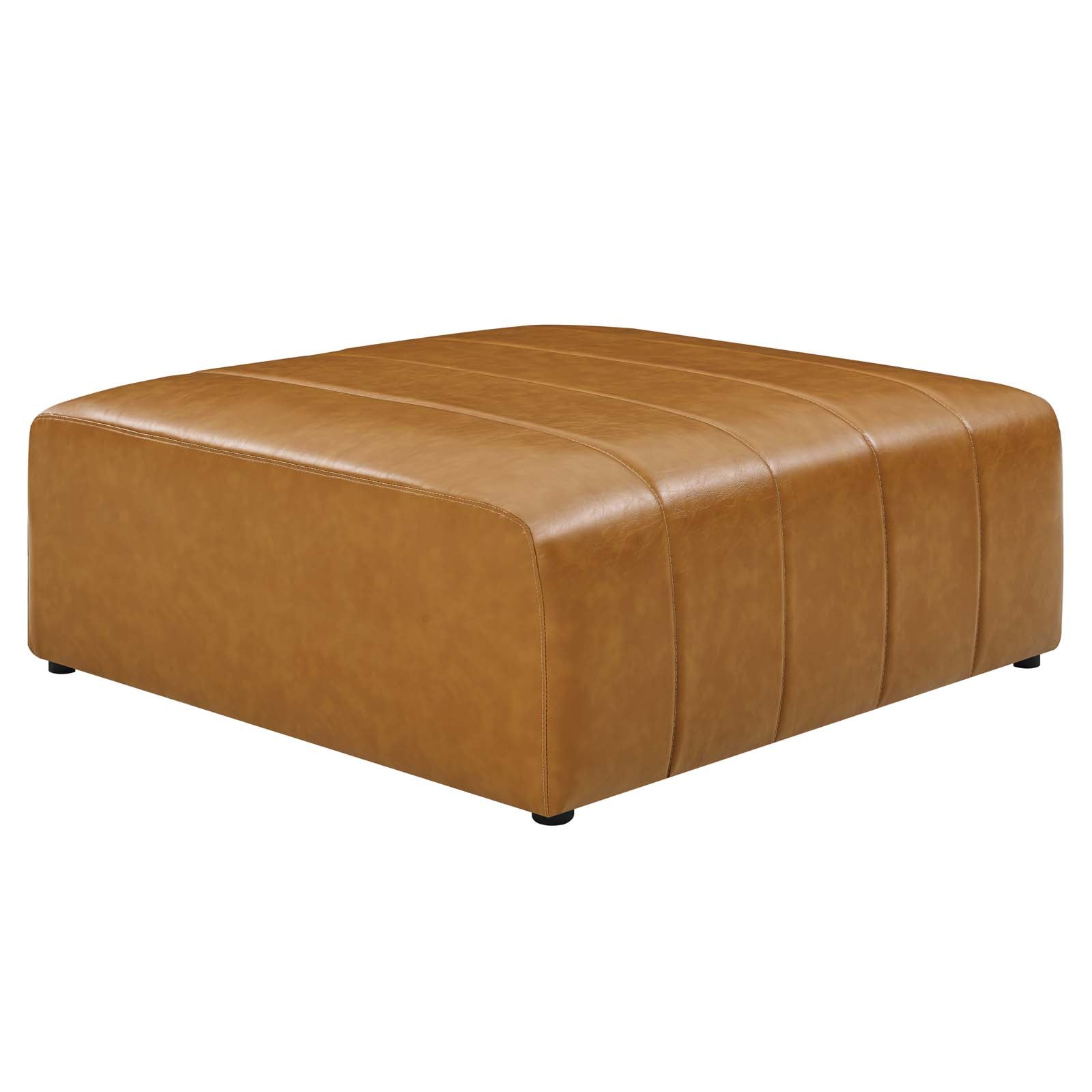 Bartlett Vegan Leather Ottoman - East Shore Modern Home Furnishings