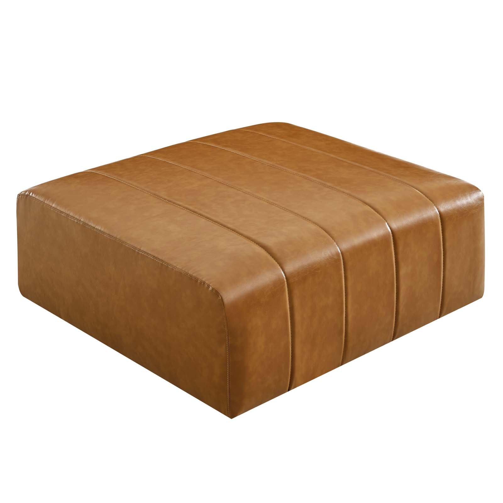 Bartlett Vegan Leather Ottoman - East Shore Modern Home Furnishings