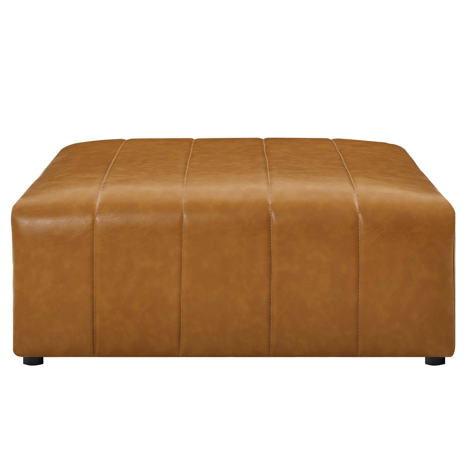 Bartlett Vegan Leather Ottoman - East Shore Modern Home Furnishings