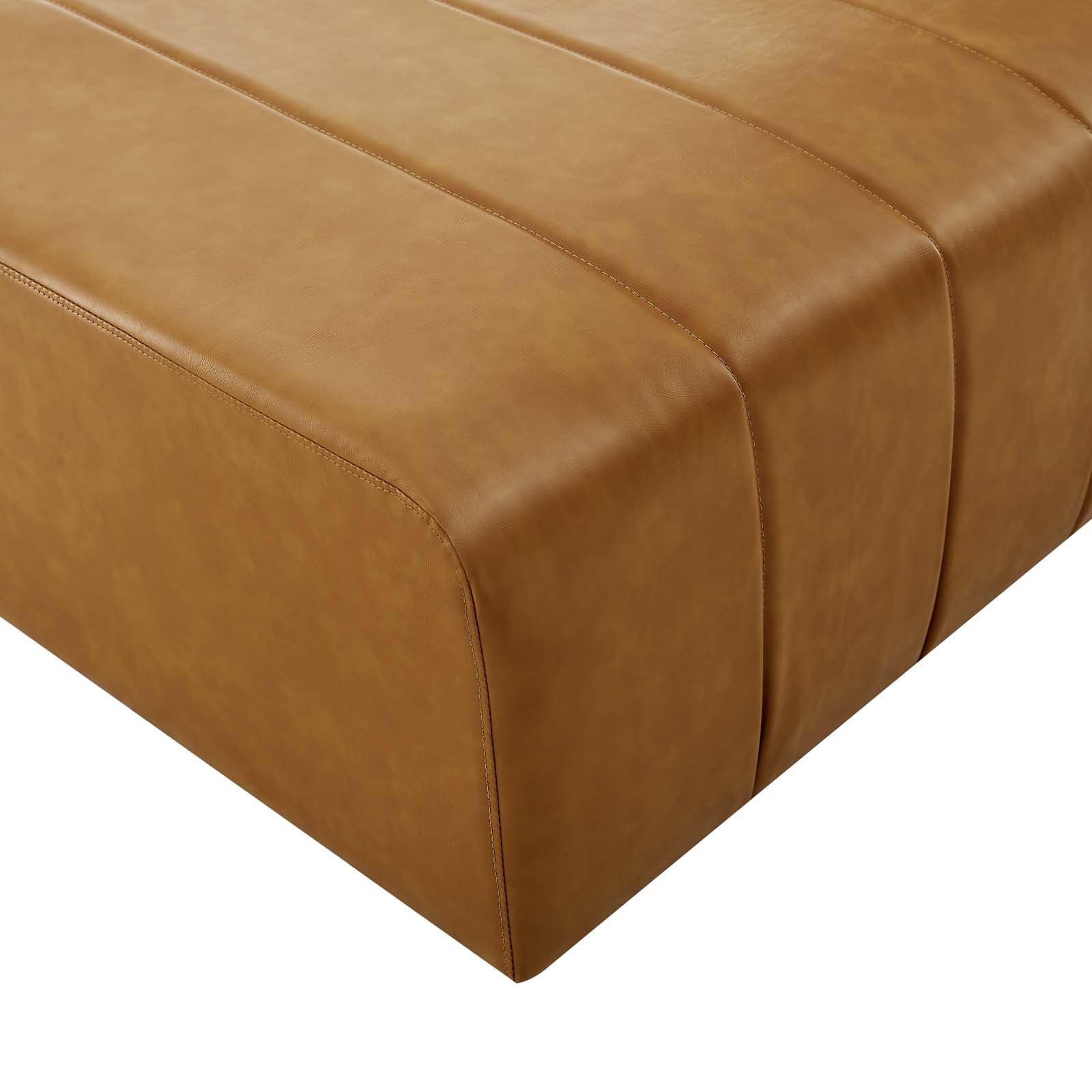 Bartlett Vegan Leather Ottoman - East Shore Modern Home Furnishings