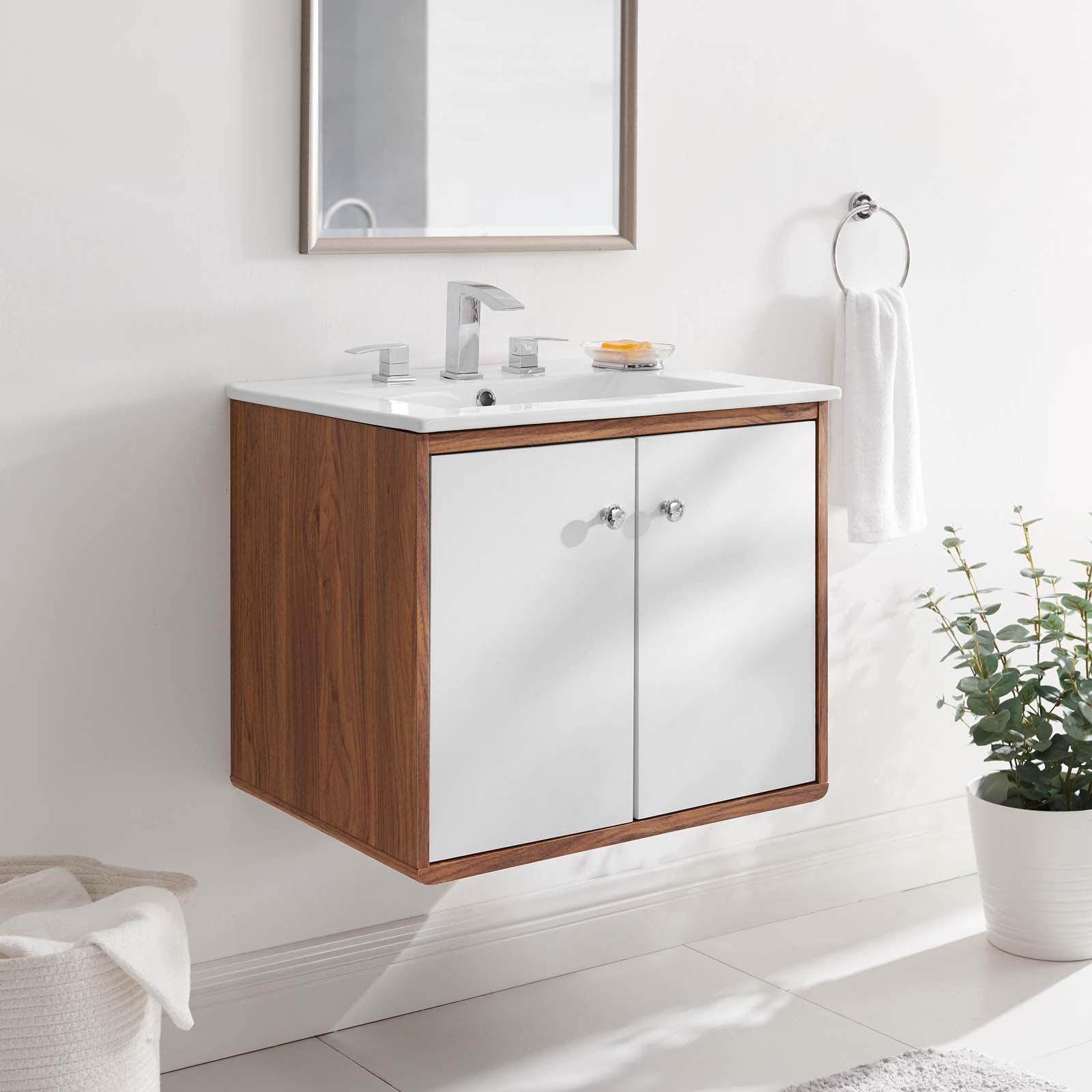 Transmit 24" Wall-Mount Bathroom Vanity - East Shore Modern Home Furnishings