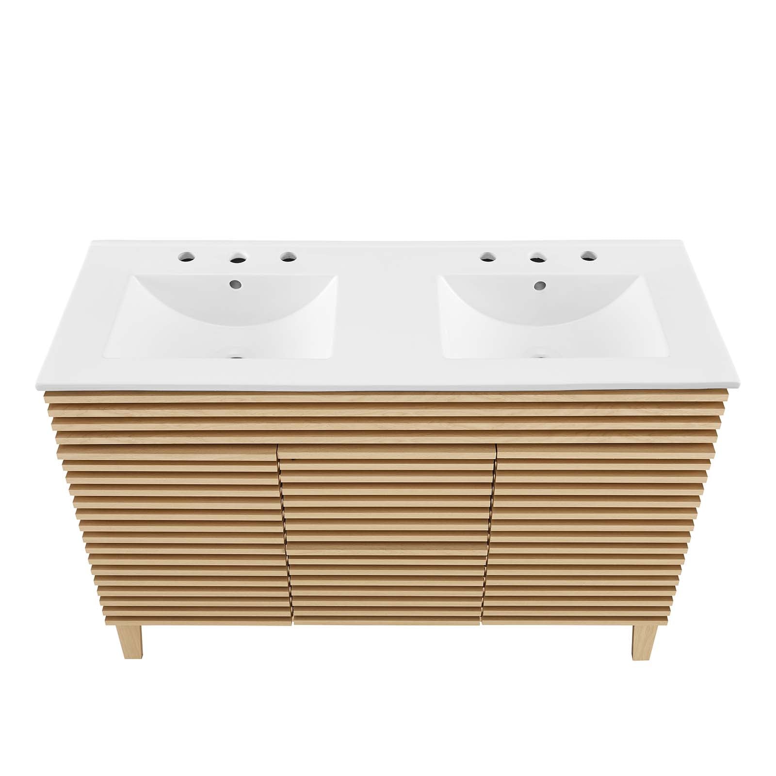 Render 48" Double Sink Bathroom Vanity - East Shore Modern Home Furnishings
