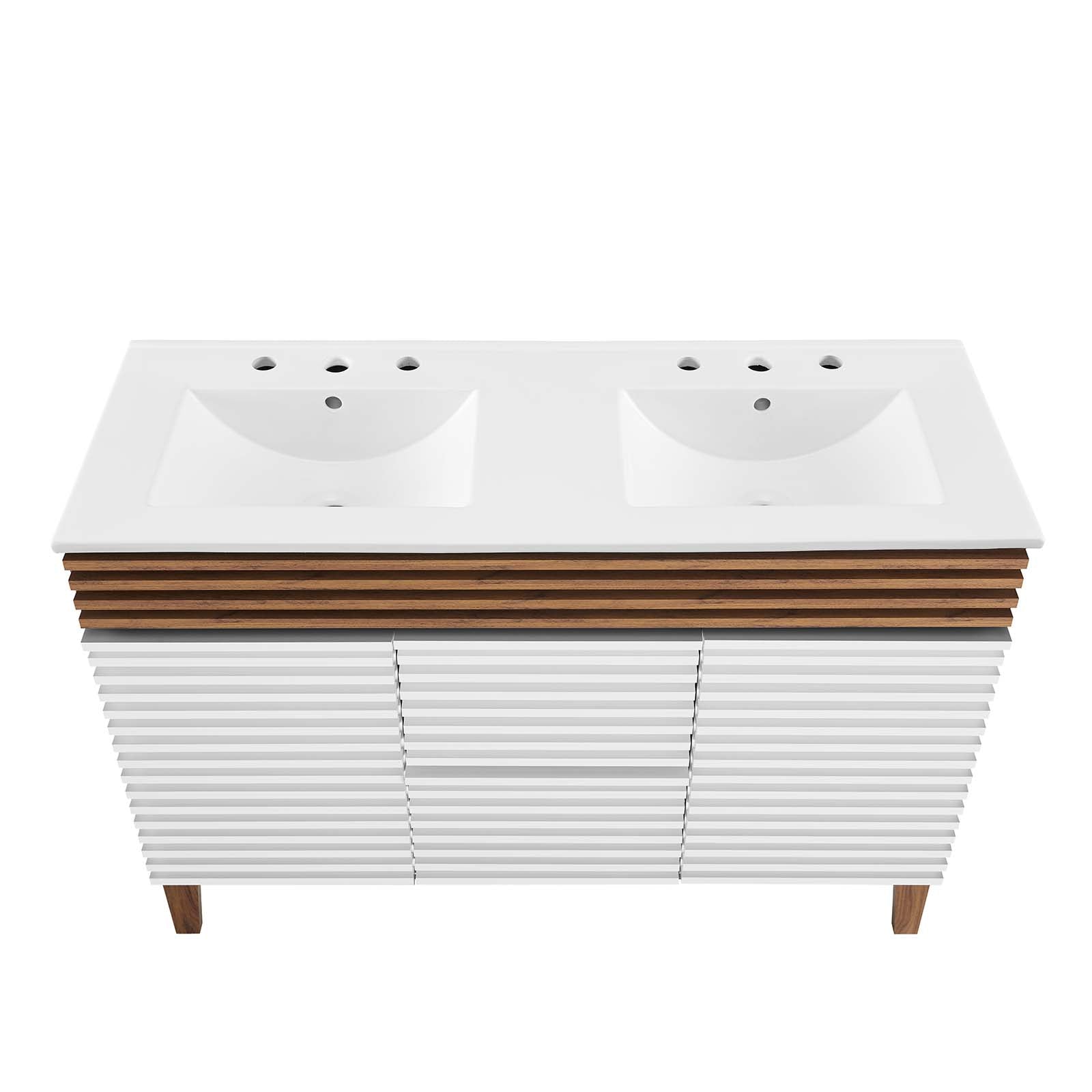 Render 48" Double Sink Bathroom Vanity - East Shore Modern Home Furnishings