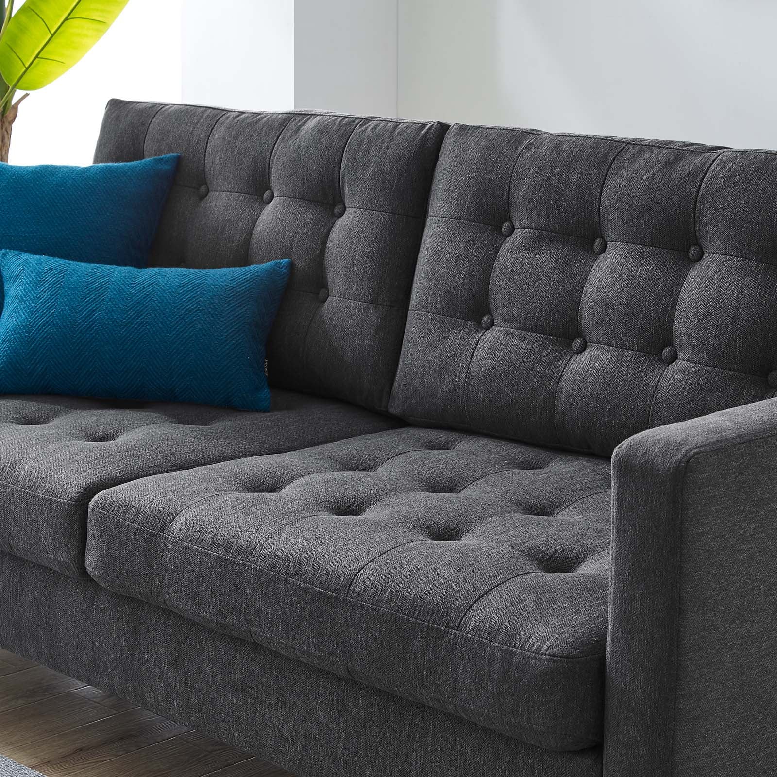 Exalt Tufted Fabric Sofa