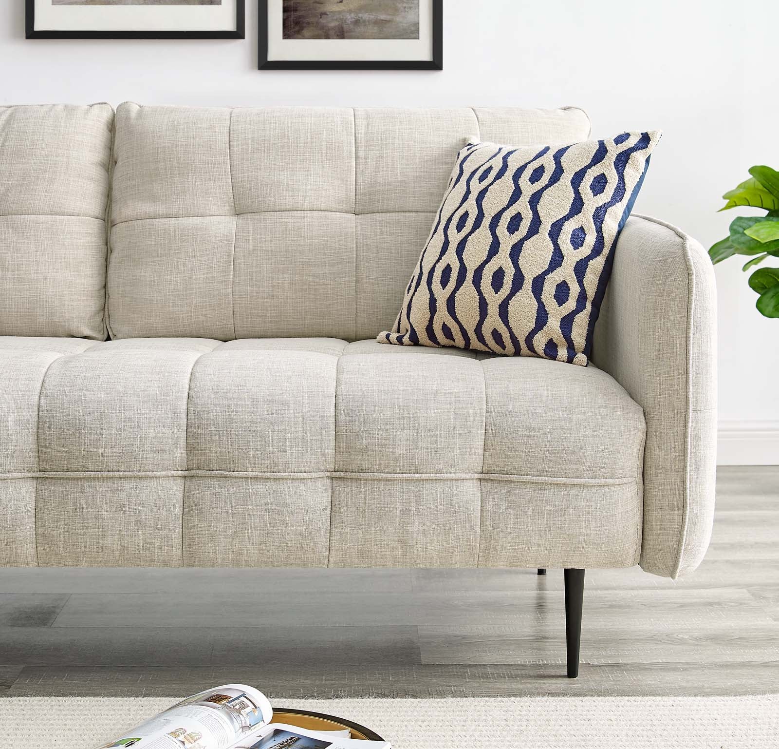 Cameron Tufted Fabric Sofa