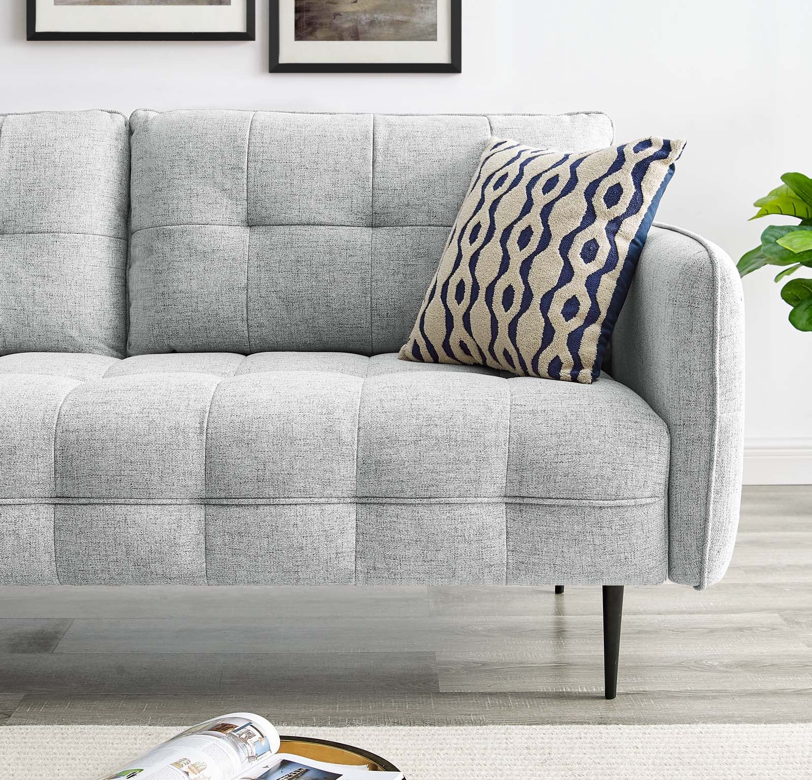 Cameron Tufted Fabric Sofa