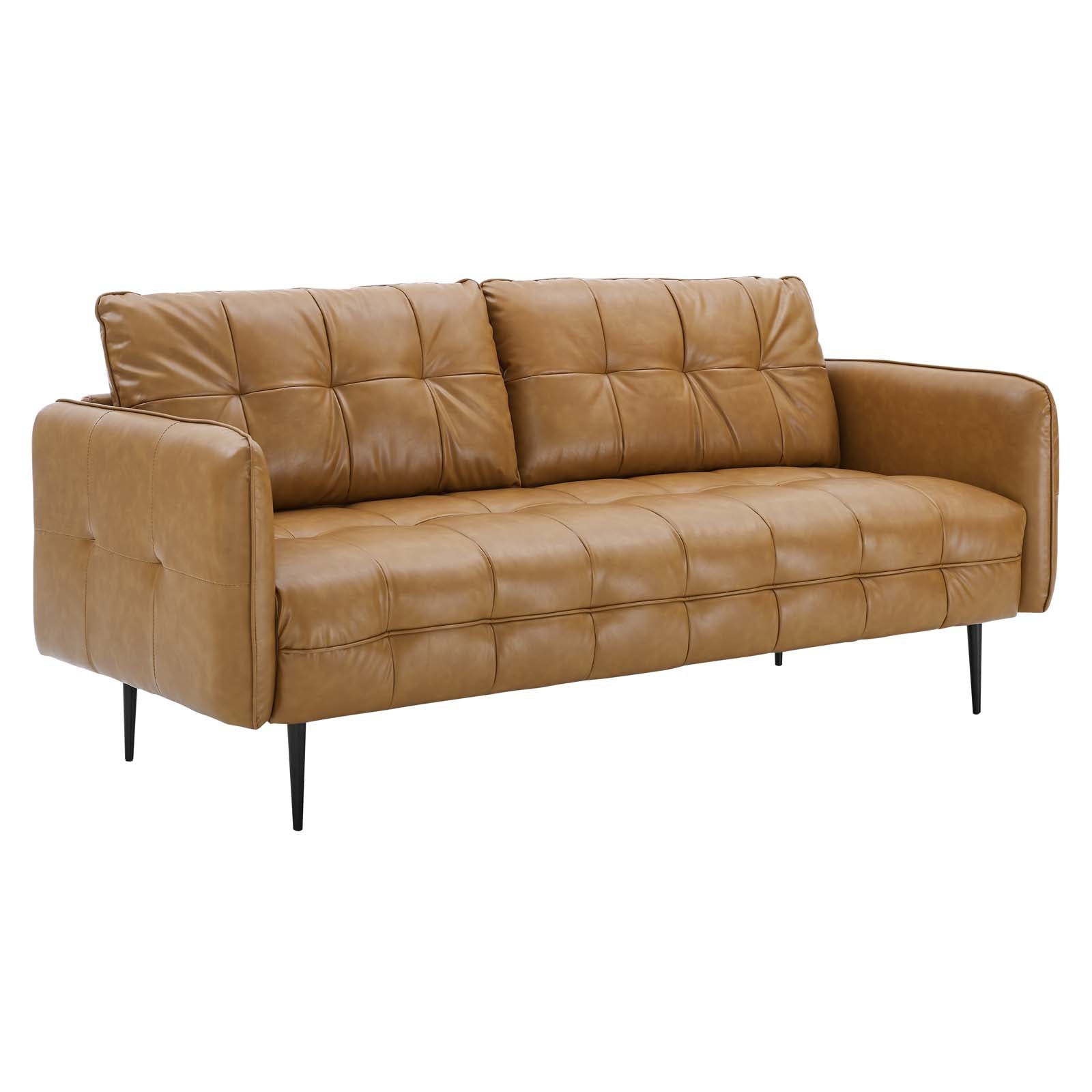 Cameron Tufted Vegan Leather Sofa - East Shore Modern Home Furnishings