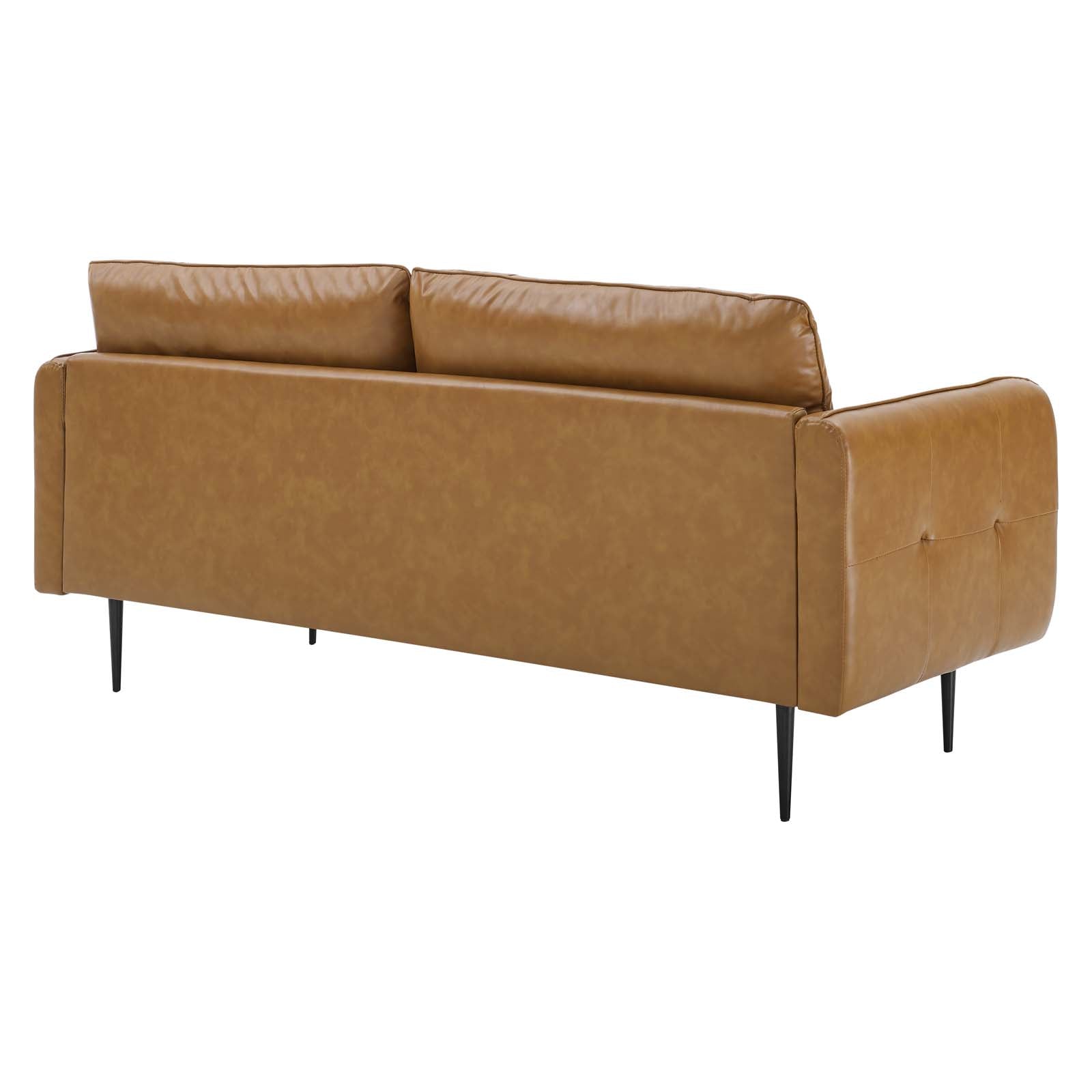 Cameron Tufted Vegan Leather Sofa - East Shore Modern Home Furnishings