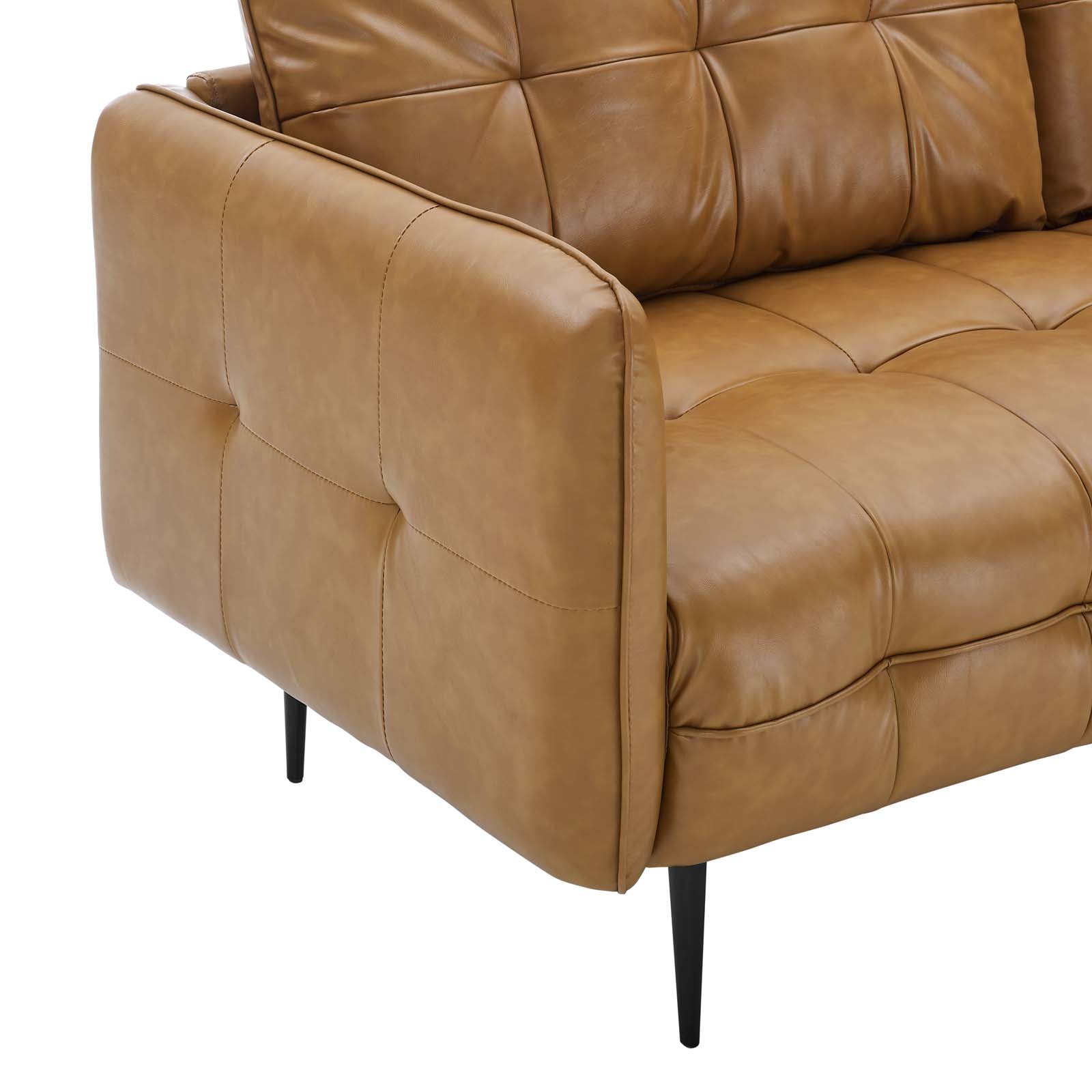 Cameron Tufted Vegan Leather Sofa - East Shore Modern Home Furnishings
