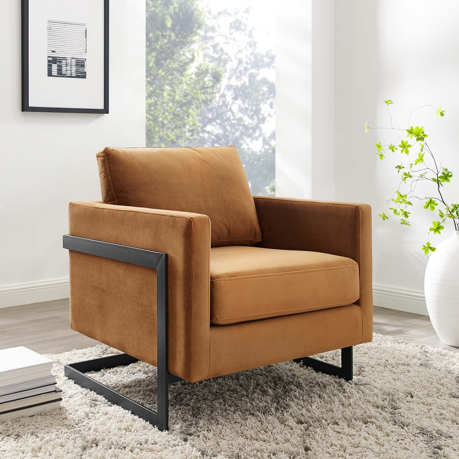 Posse Performance Velvet Accent Chair - East Shore Modern Home Furnishings