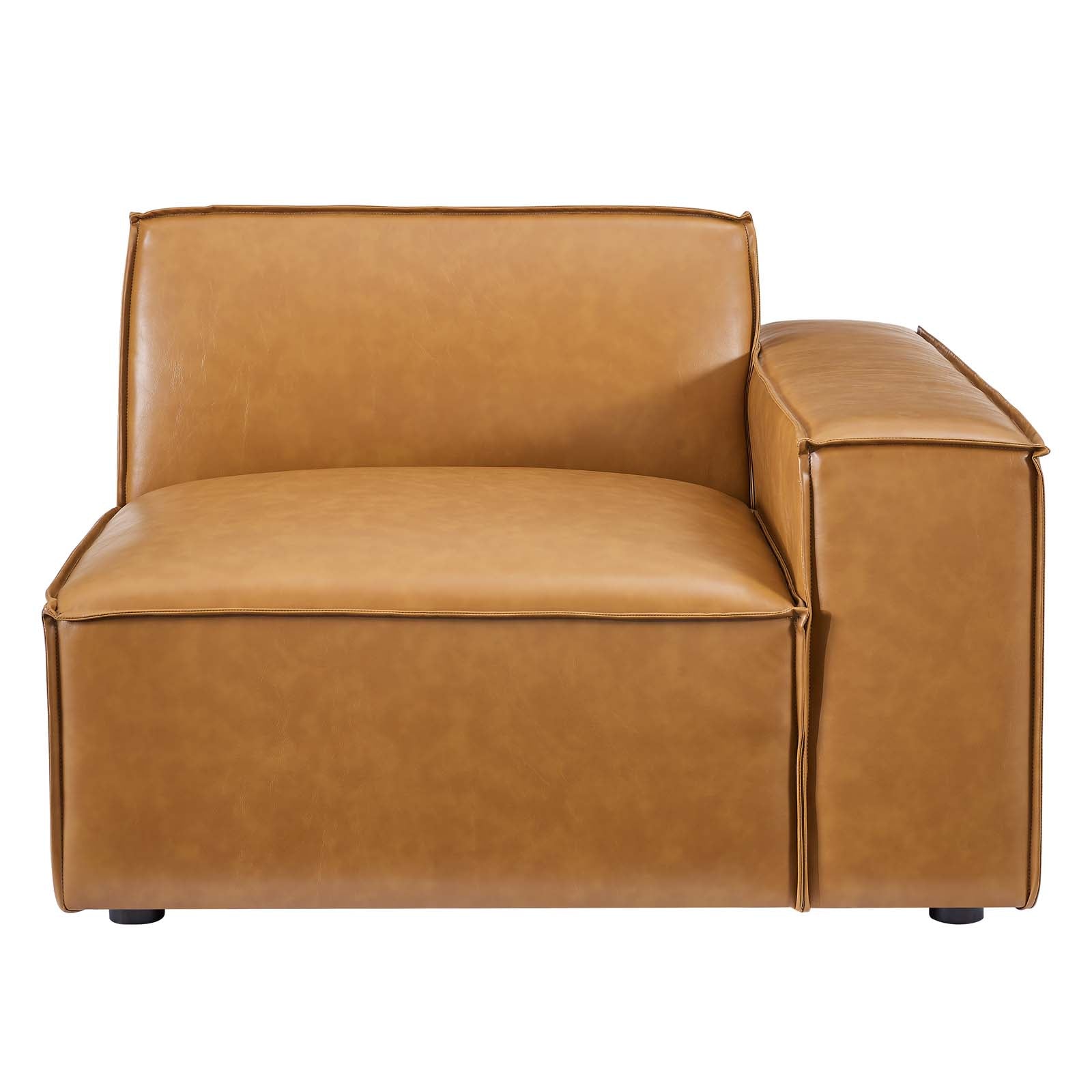 Restore Left-Arm Vegan Leather Sectional Sofa Chair - East Shore Modern Home Furnishings