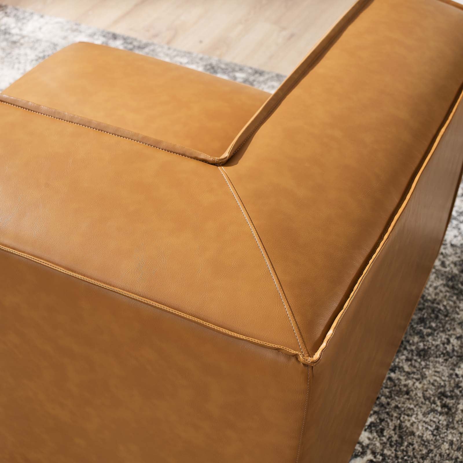 Restore Vegan Leather Sectional Sofa Corner Chair - East Shore Modern Home Furnishings