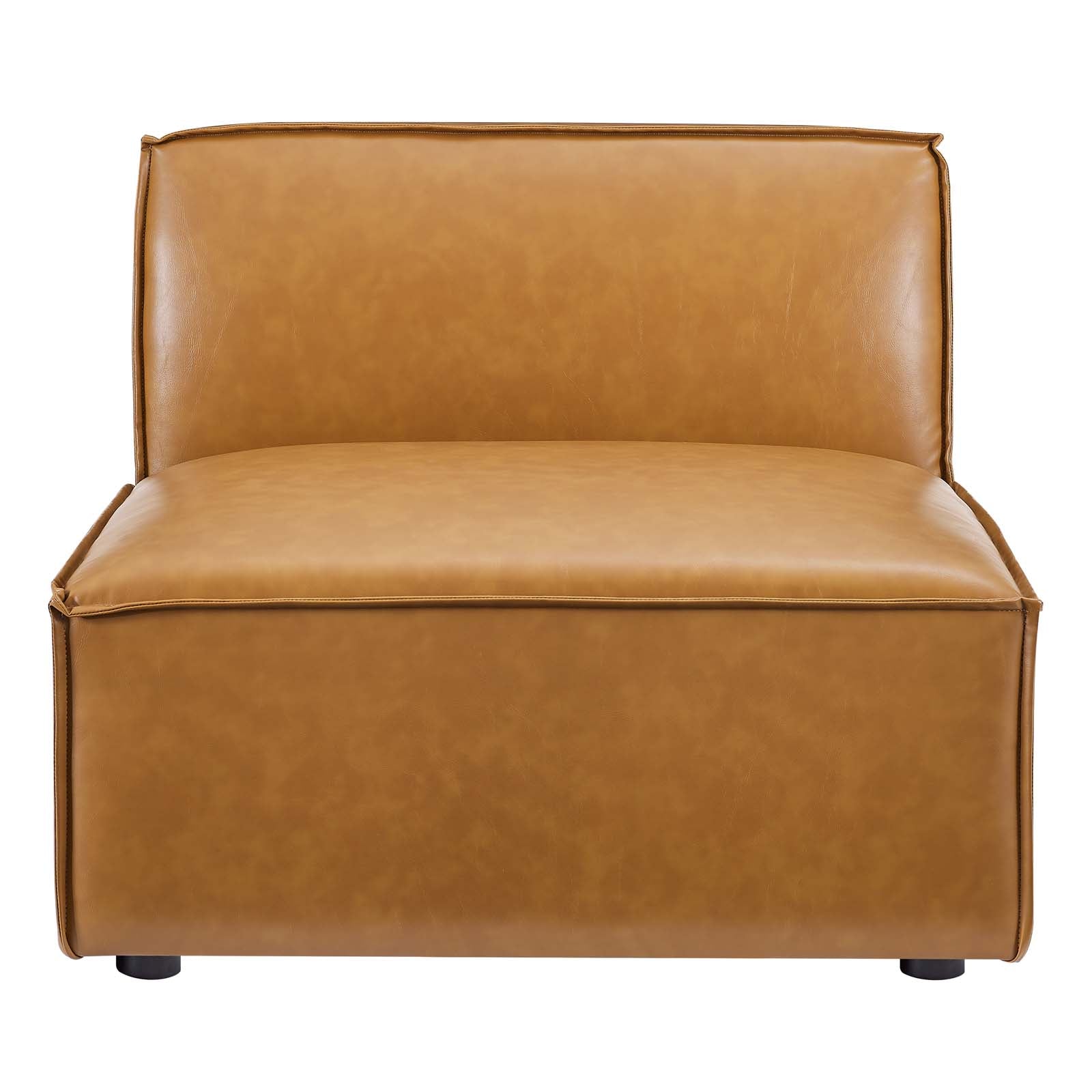 Restore Vegan Leather Sectional Sofa Armless Chair