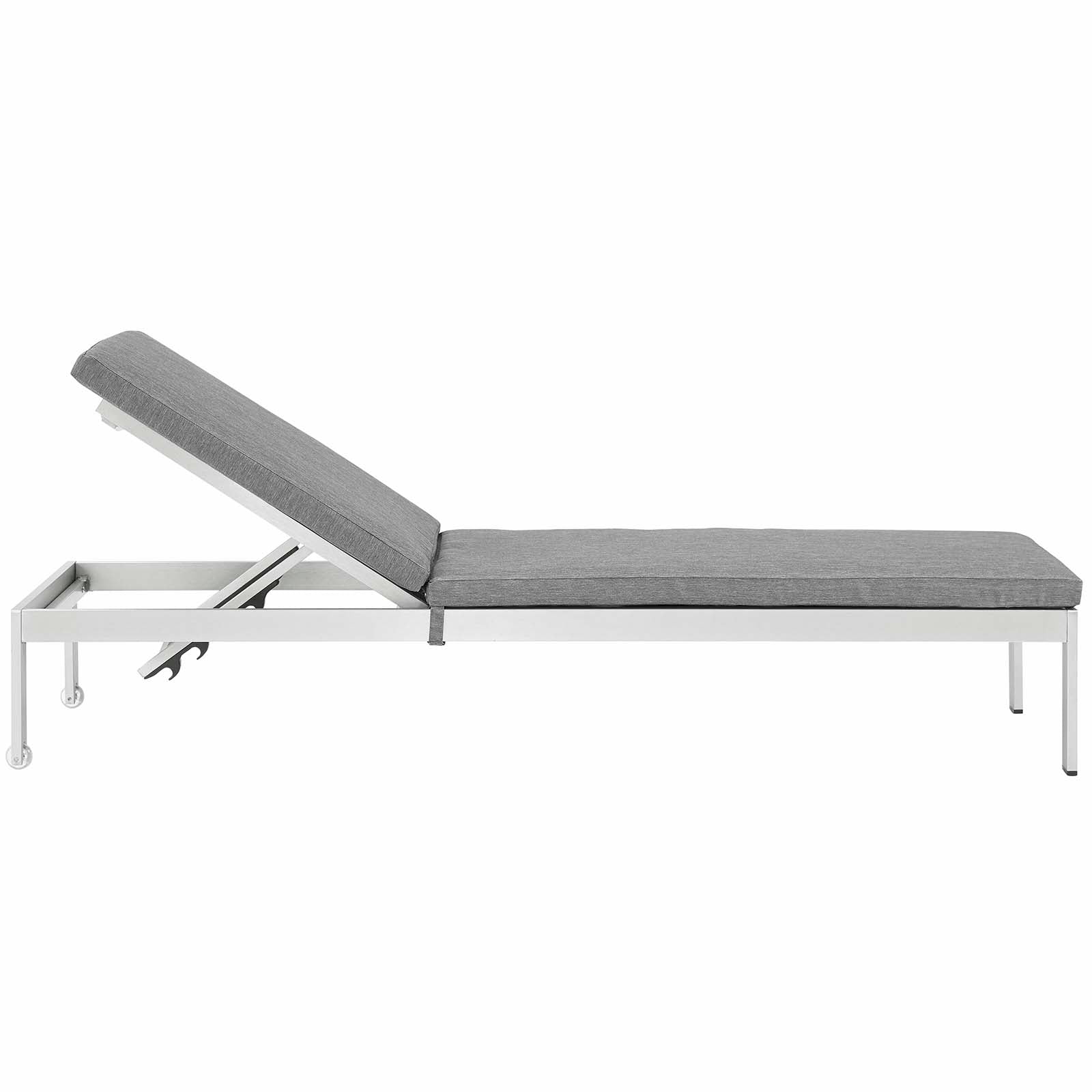 Shore Outdoor Patio Aluminum Chaise with Cushions - East Shore Modern Home Furnishings