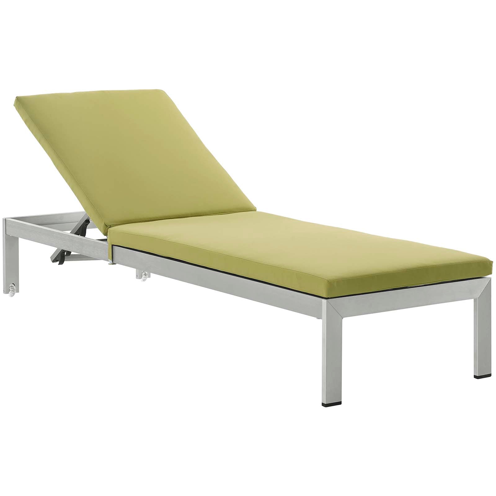 Shore Outdoor Patio Aluminum Chaise with Cushions - East Shore Modern Home Furnishings