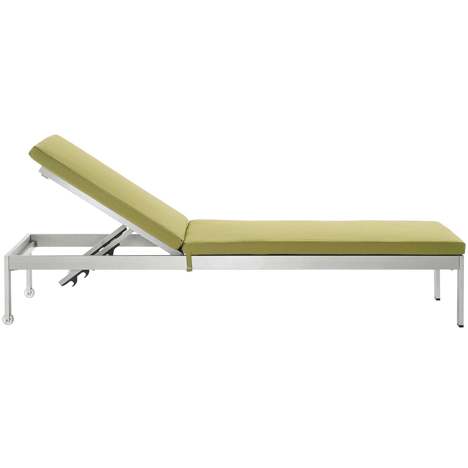 Shore Outdoor Patio Aluminum Chaise with Cushions - East Shore Modern Home Furnishings