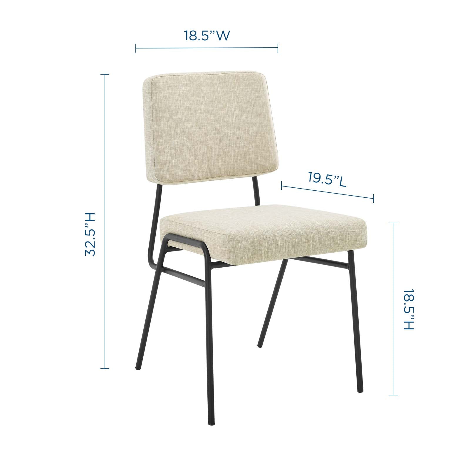 Craft Dining Side Chair Upholstered Fabric Set of 2 - East Shore Modern Home Furnishings