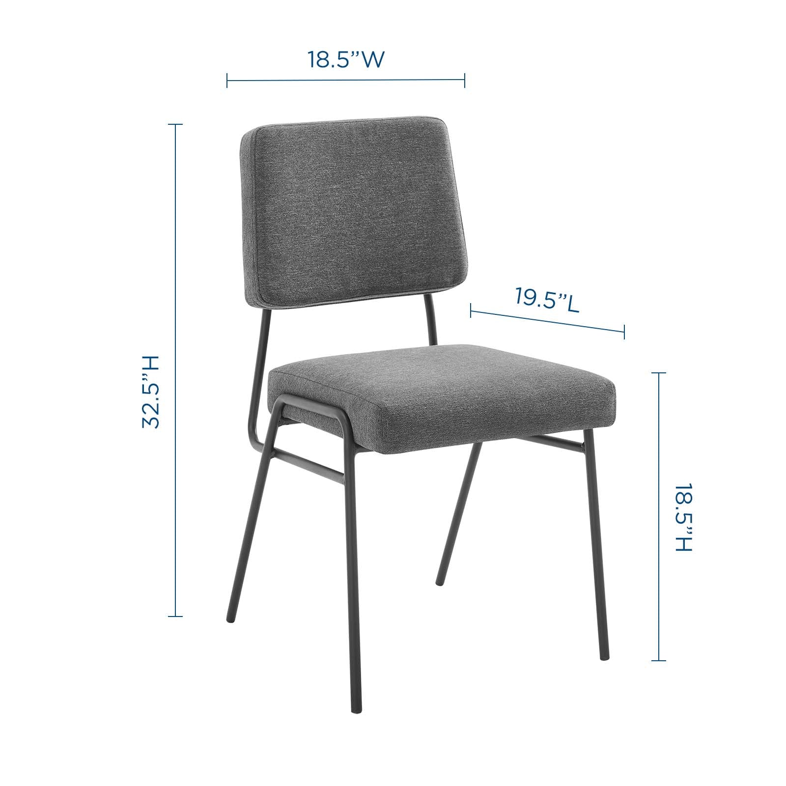 Craft Dining Side Chair Upholstered Fabric Set of 2 - East Shore Modern Home Furnishings