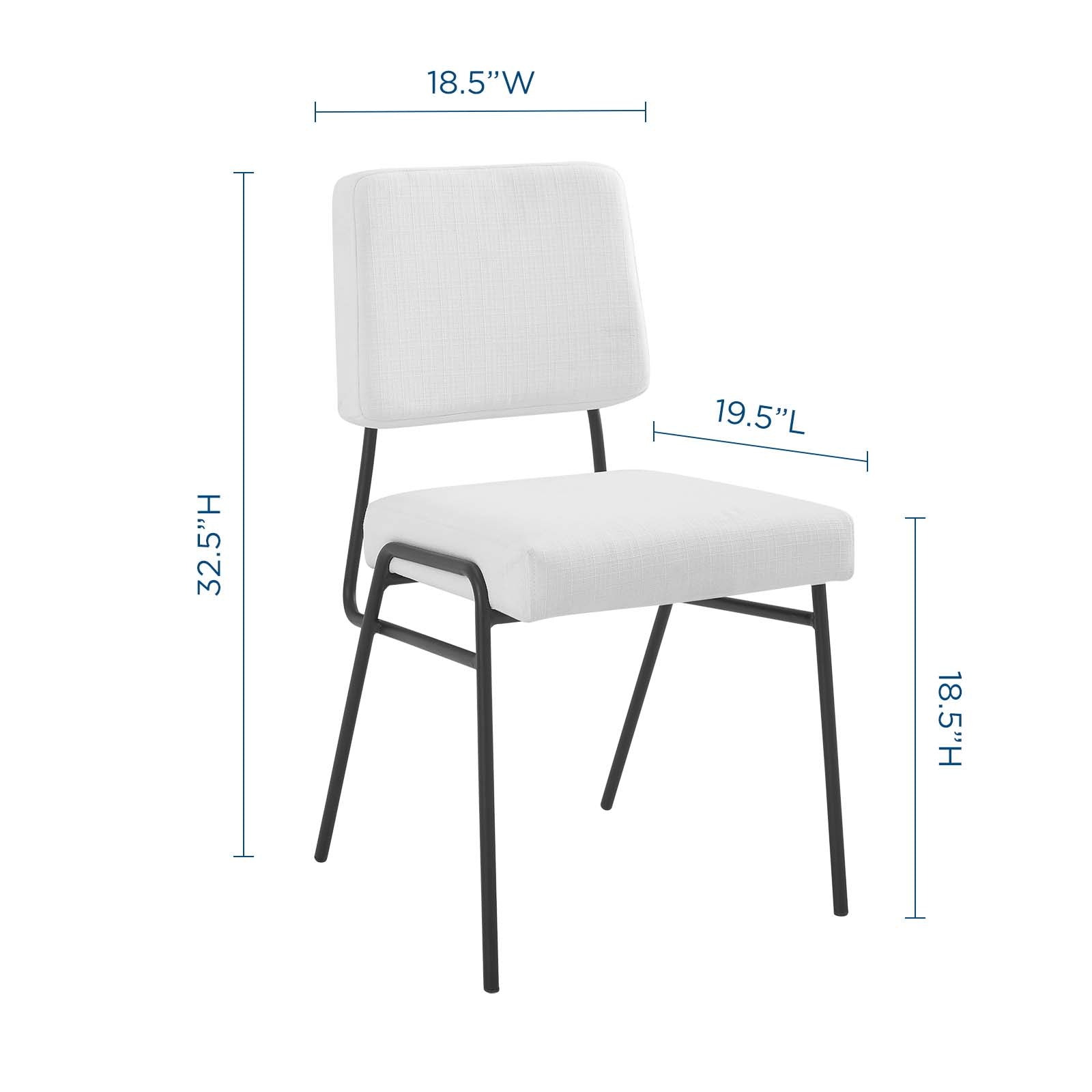 Craft Dining Side Chair Upholstered Fabric Set of 2 - East Shore Modern Home Furnishings