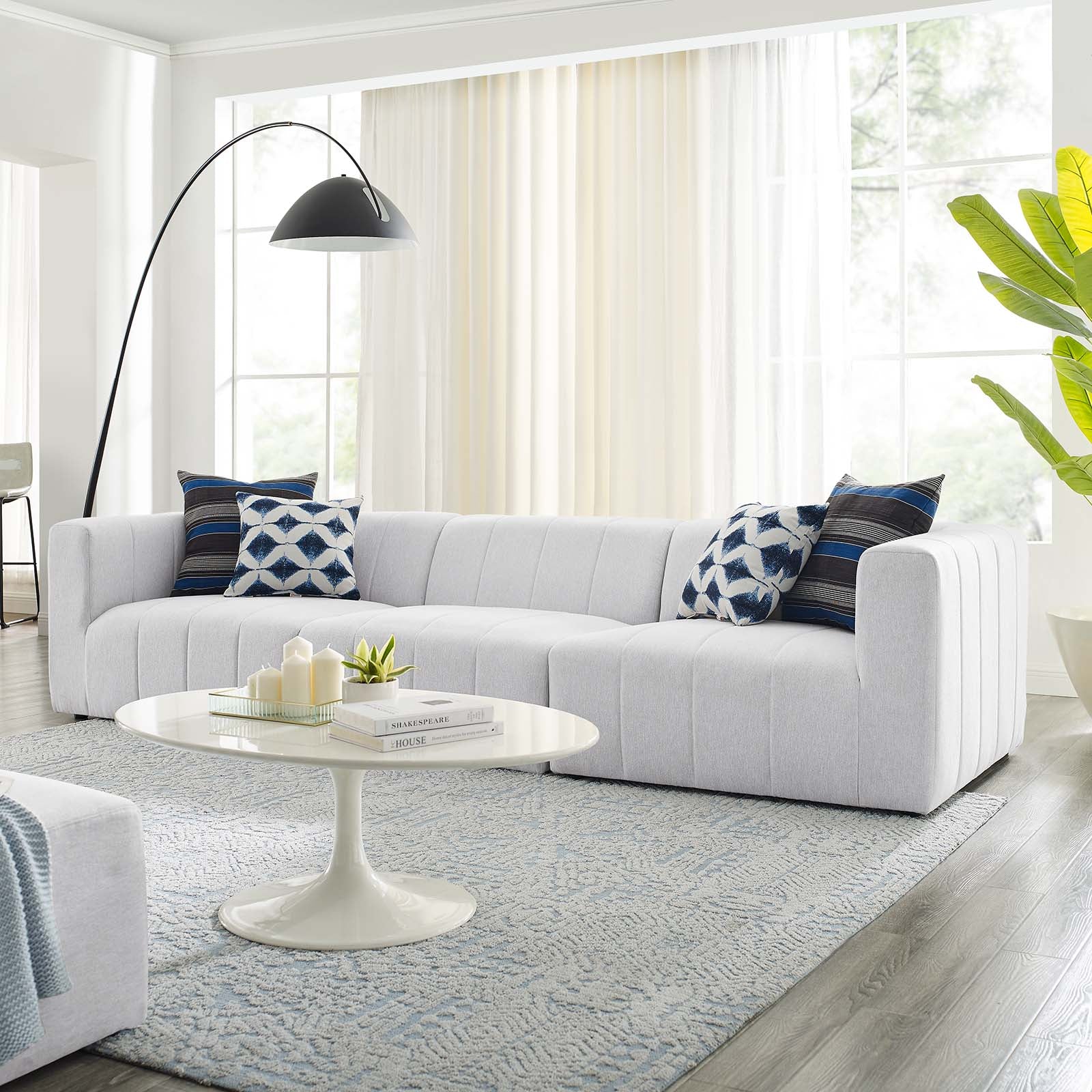 Bartlett Upholstered Fabric Upholstered Fabric 3-Piece Sofa - East Shore Modern Home Furnishings