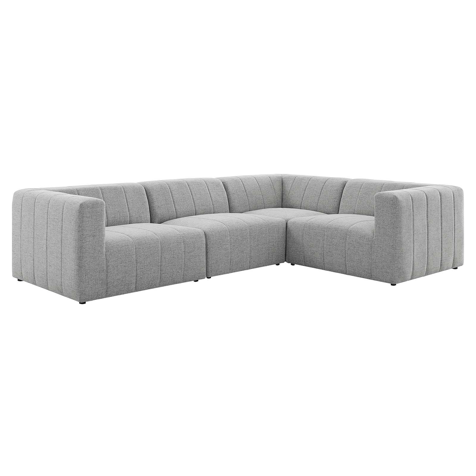 Bartlett Upholstered Fabric Upholstered Fabric 4-Piece Sectional Sofa - East Shore Modern Home Furnishings