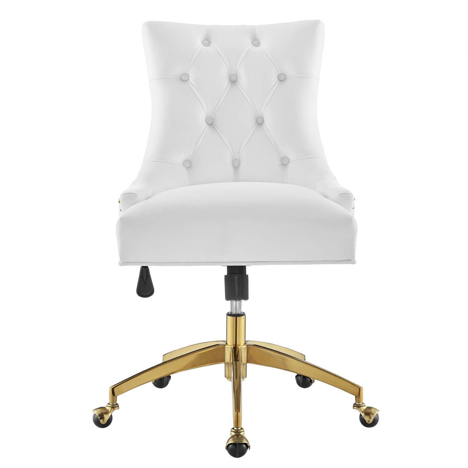 Regent Tufted Performance Velvet Office Chair - East Shore Modern Home Furnishings