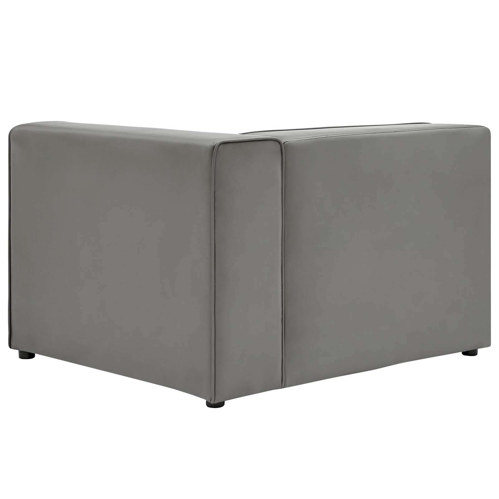 Mingle Vegan Leather Right-Arm Chair - East Shore Modern Home Furnishings