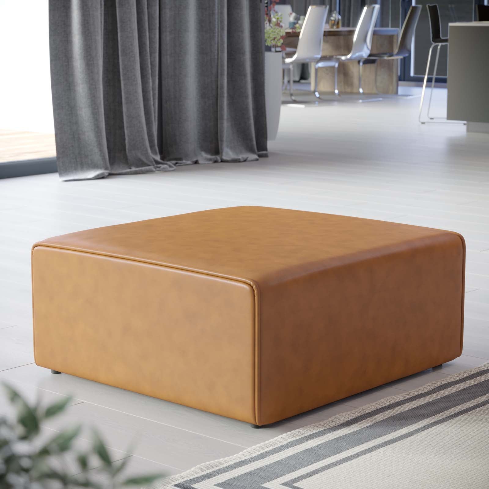 Mingle Performance Velvet Ottoman - East Shore Modern Home Furnishings