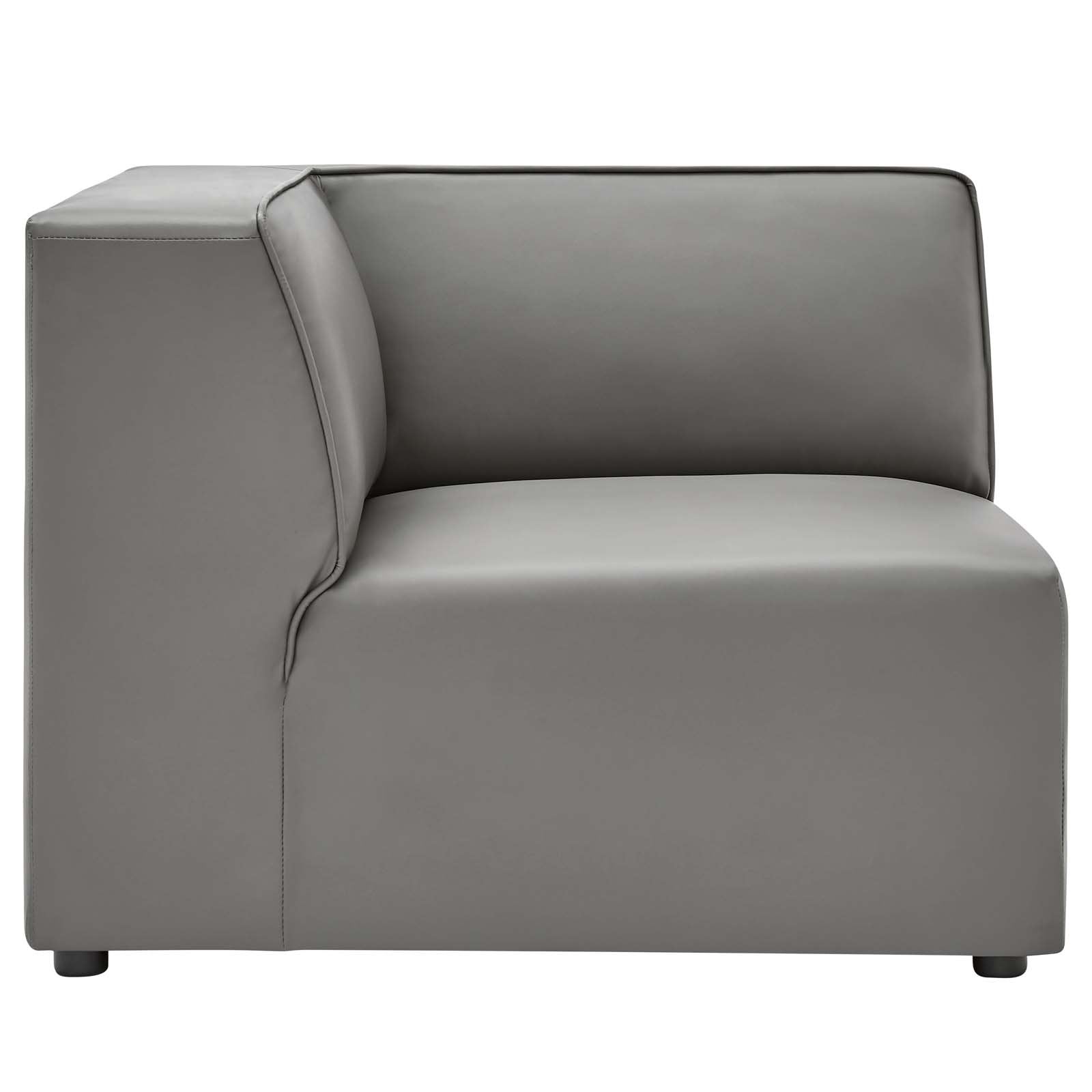 Mingle Vegan Leather Corner Chair - East Shore Modern Home Furnishings