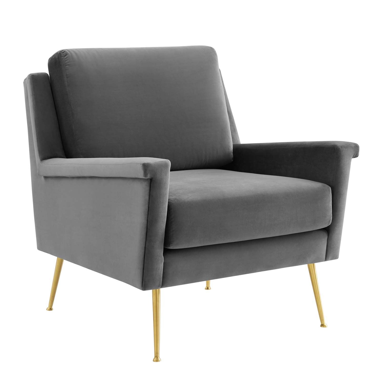 Chesapeake Performance Velvet Armchair - East Shore Modern Home Furnishings