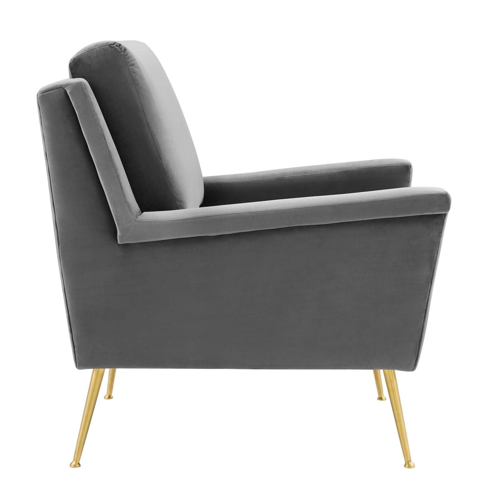 Chesapeake Performance Velvet Armchair - East Shore Modern Home Furnishings
