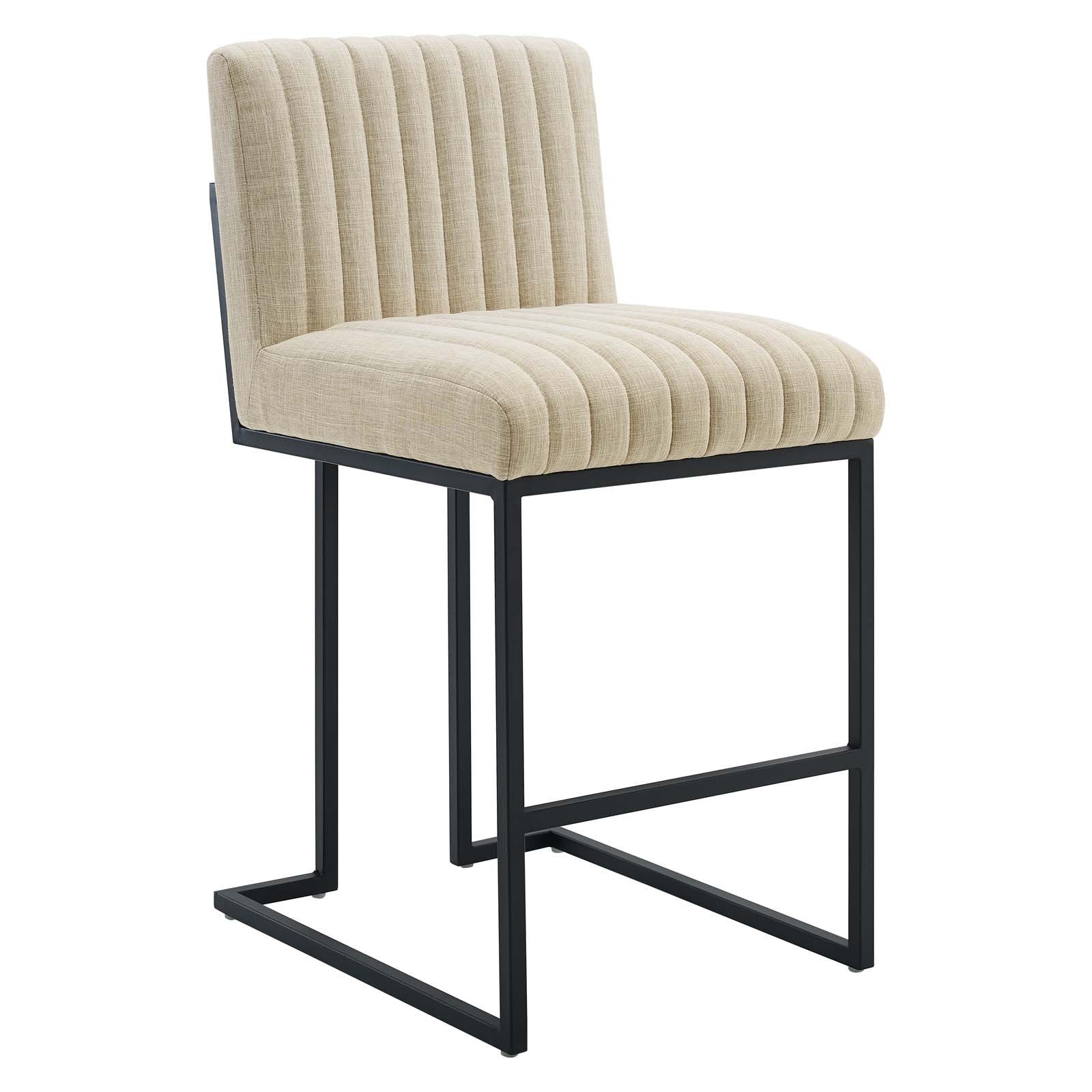Indulge Channel Tufted Fabric Counter Stool - East Shore Modern Home Furnishings
