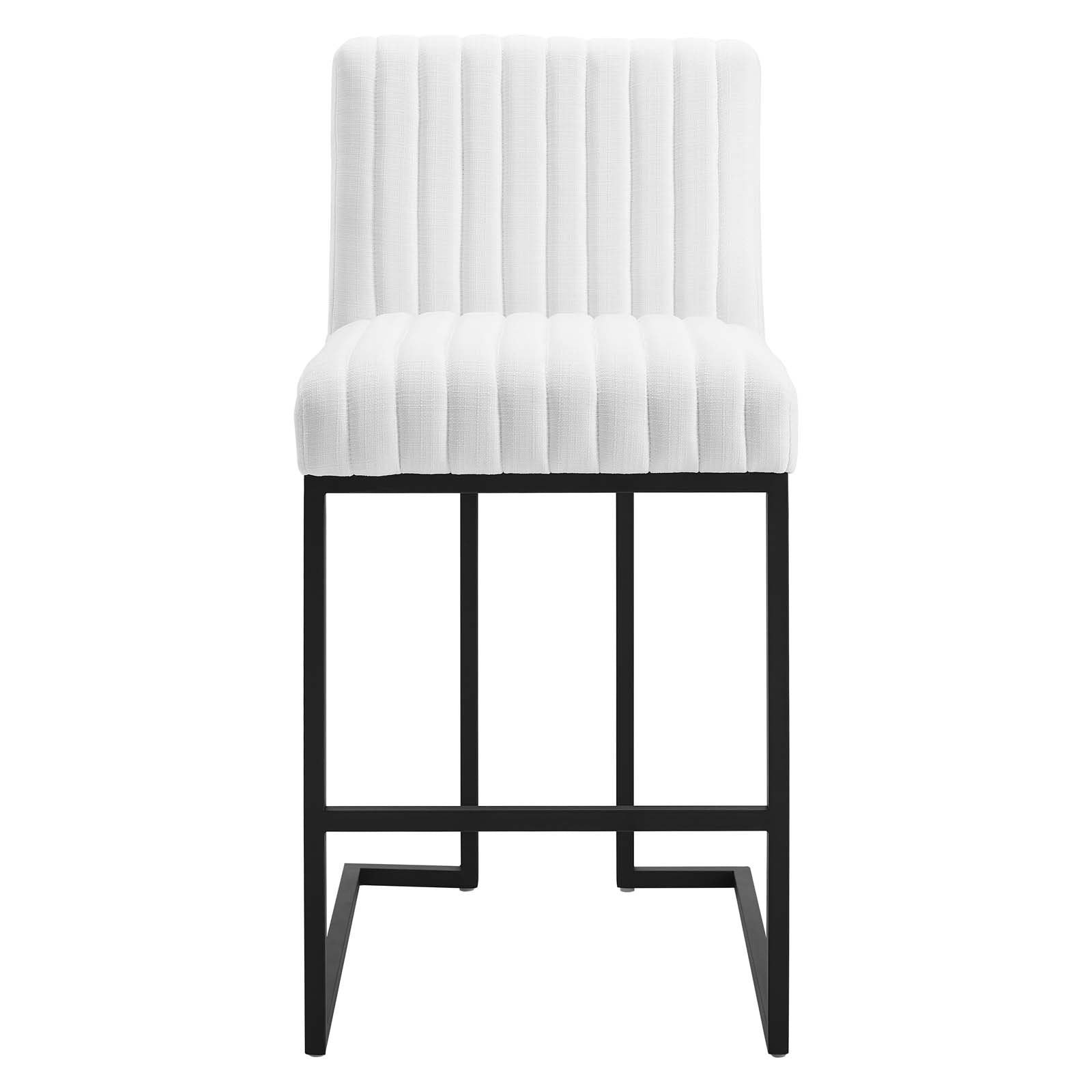 Indulge Channel Tufted Fabric Counter Stool - East Shore Modern Home Furnishings