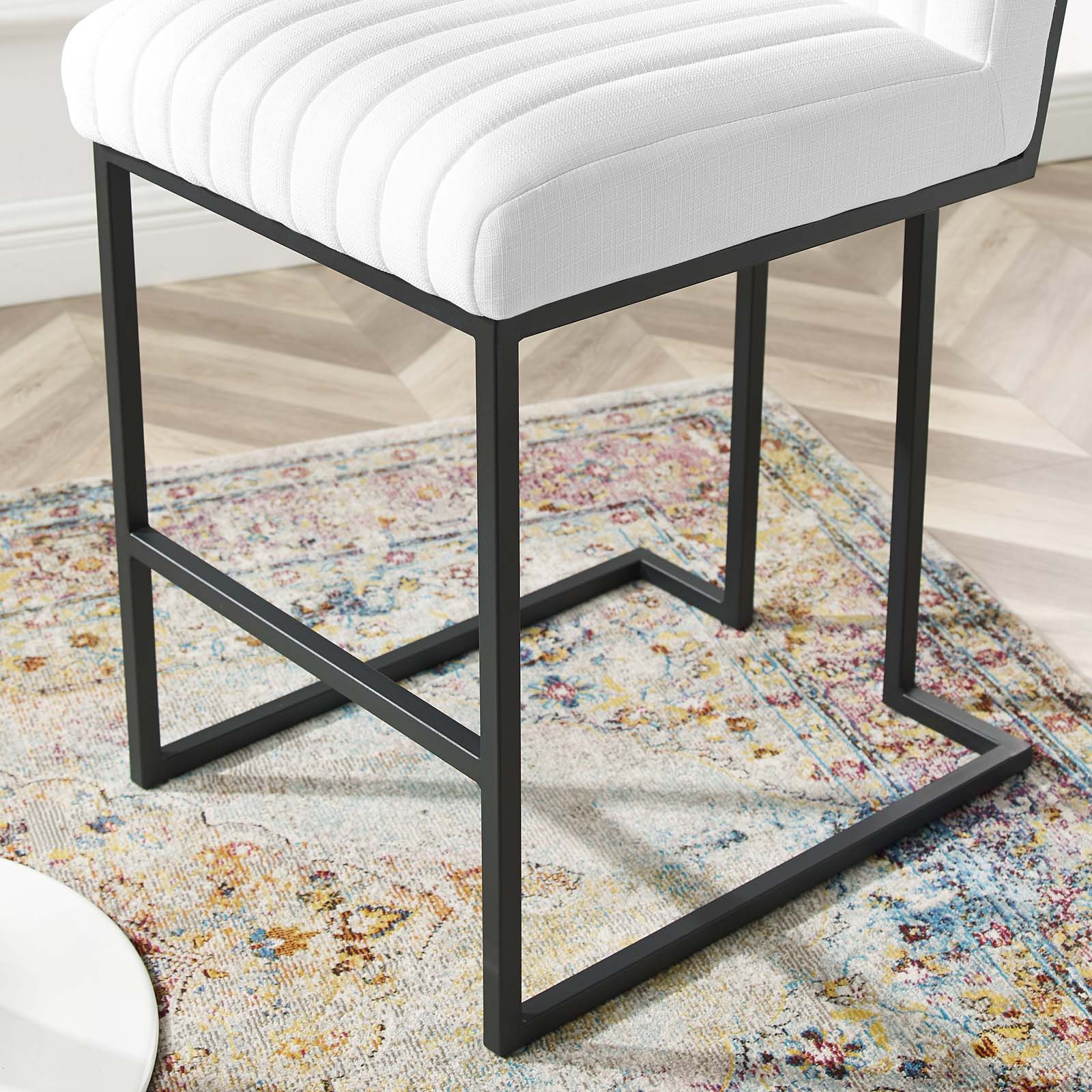 Indulge Channel Tufted Fabric Counter Stool - East Shore Modern Home Furnishings