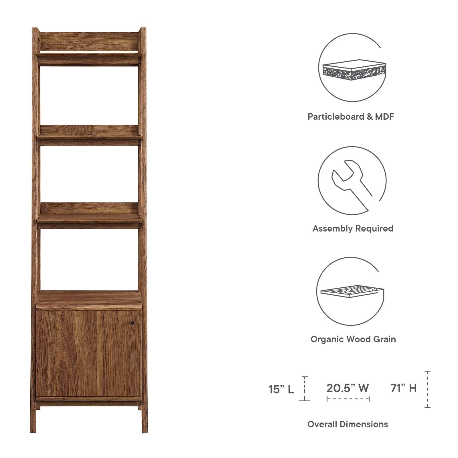 Bixby 21" Bookshelf - East Shore Modern Home Furnishings