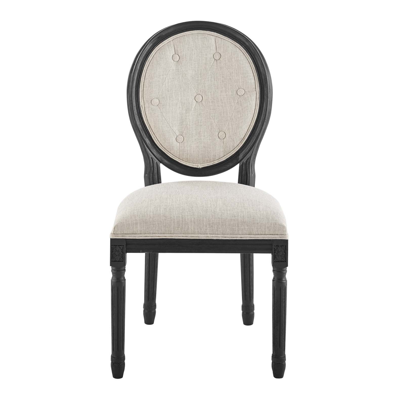 Arise Vintage French Upholstered Fabric Dining Side Chair - East Shore Modern Home Furnishings