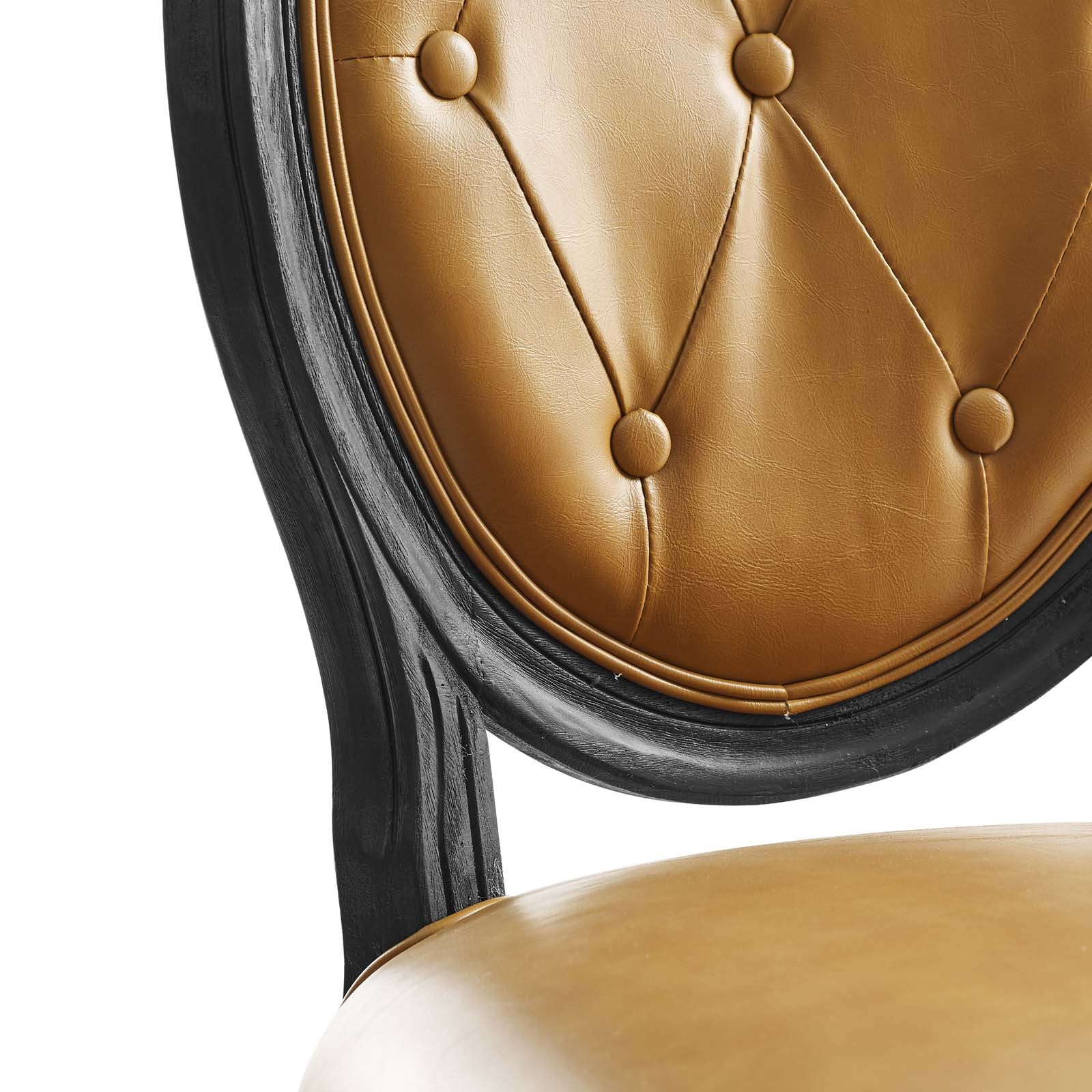 Arise Vintage French Vegan Leather Dining Side Chair