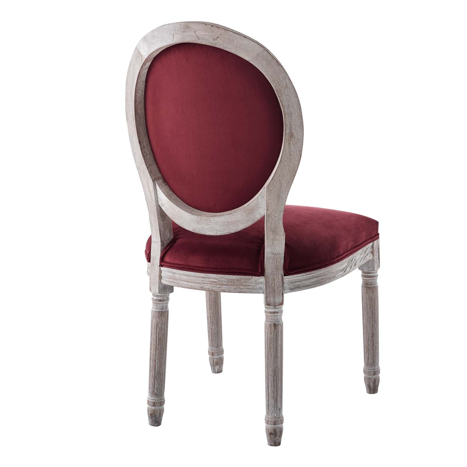 Emanate Vintage French Performance Velvet Dining Side Chair