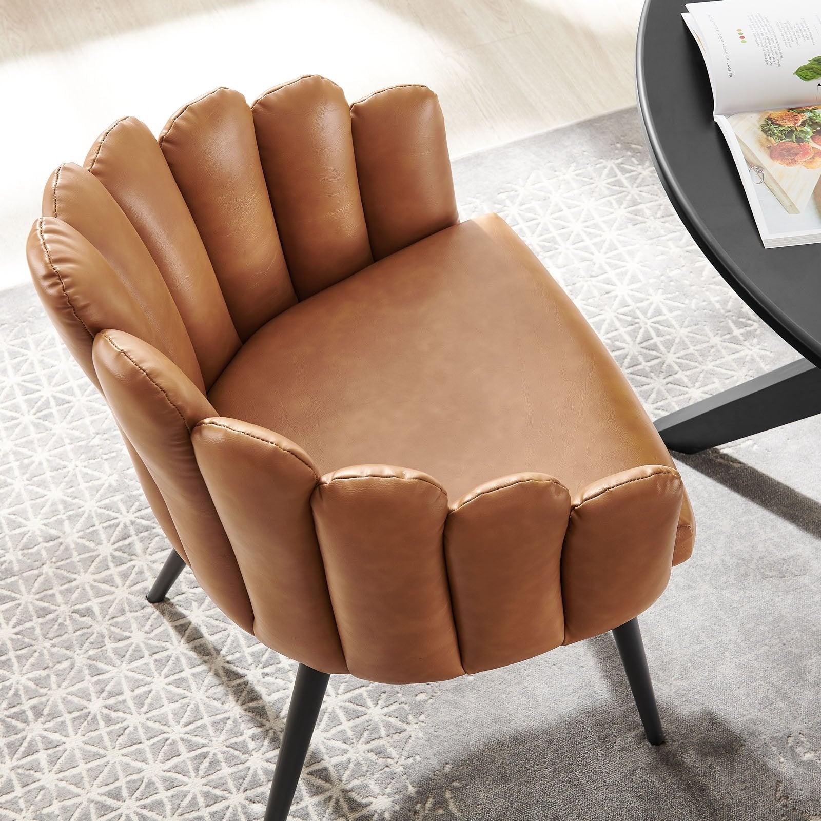 Vanguard Vegan Leather Dining Chair - East Shore Modern Home Furnishings