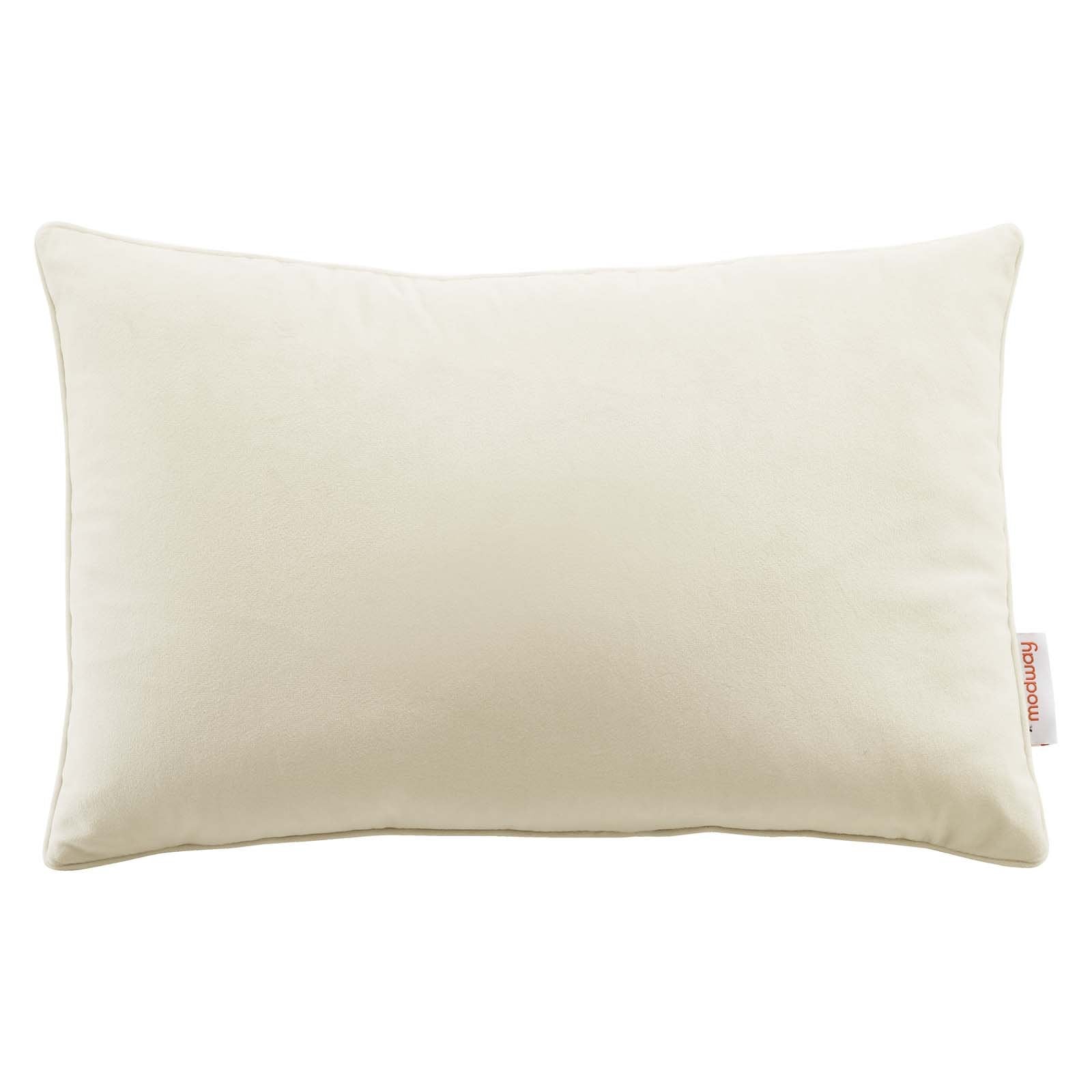 Enhance 18" Lumbar Performance Velvet Throw Pillow