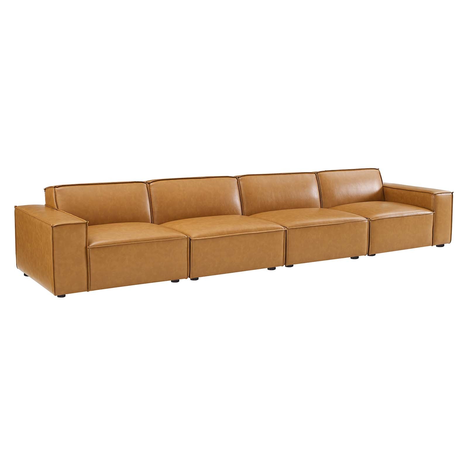 Restore Vegan Leather 4-Piece Sofa