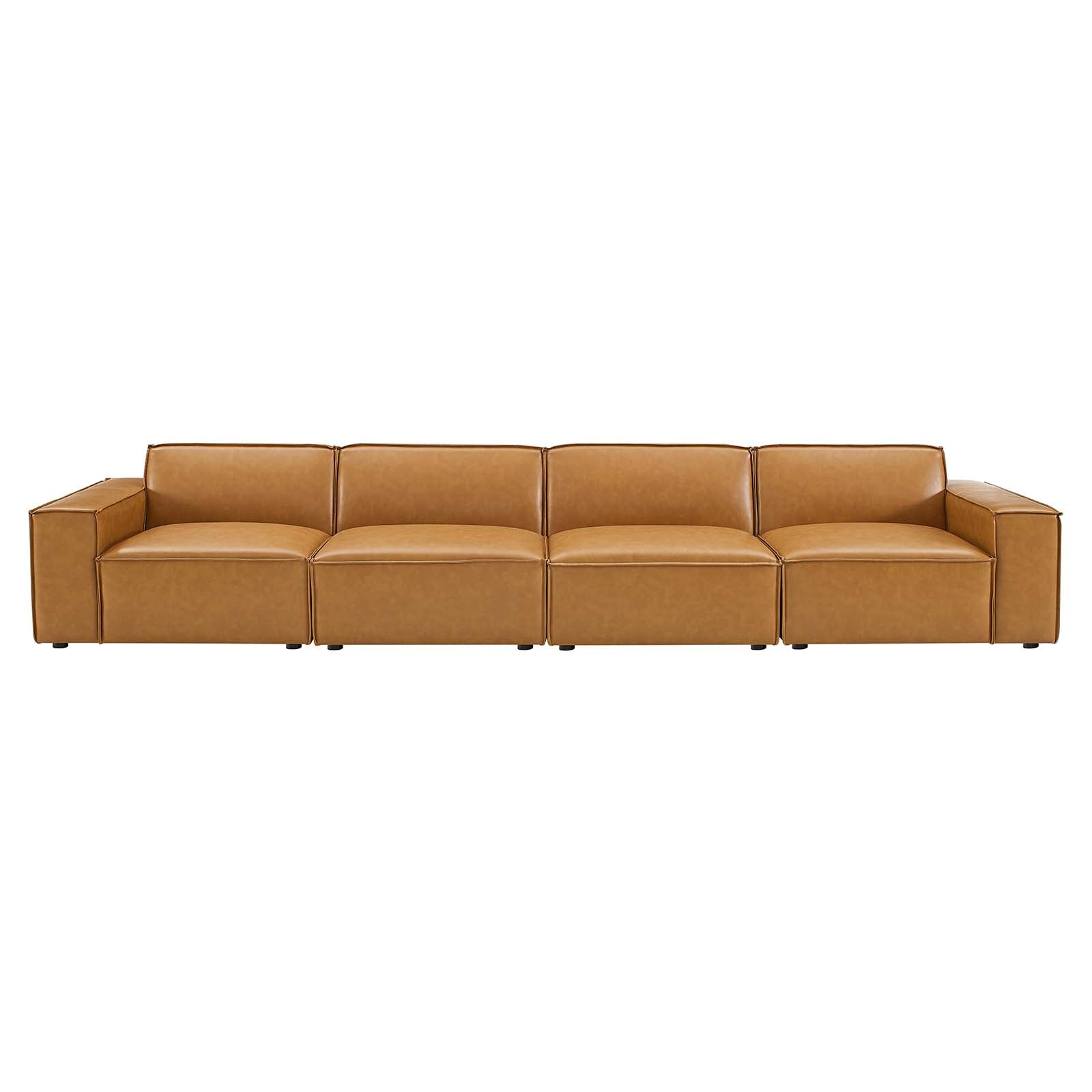Restore Vegan Leather 4-Piece Sofa - East Shore Modern Home Furnishings