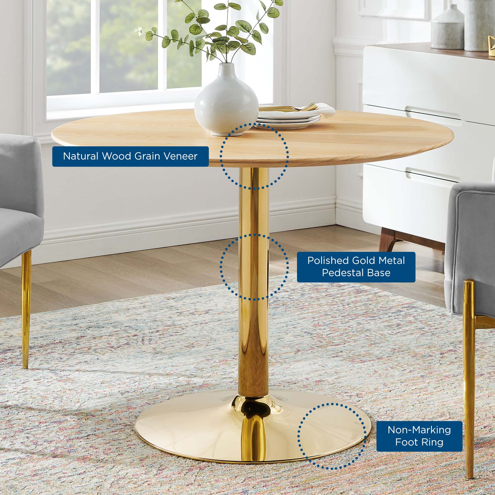 Verne 40" Dining Table - East Shore Modern Home Furnishings
