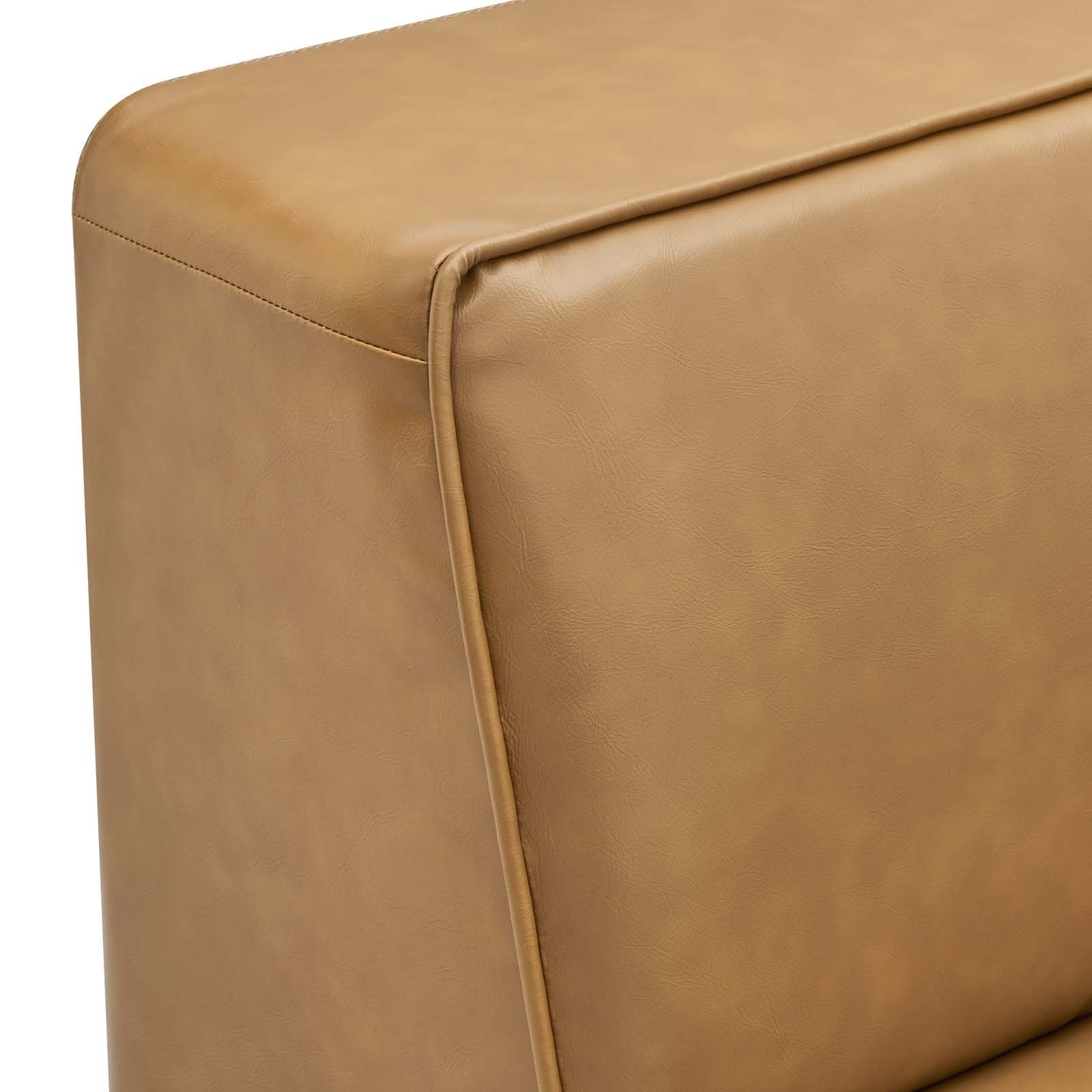 Mingle Vegan Leather 7-Piece Sectional Sofa - East Shore Modern Home Furnishings