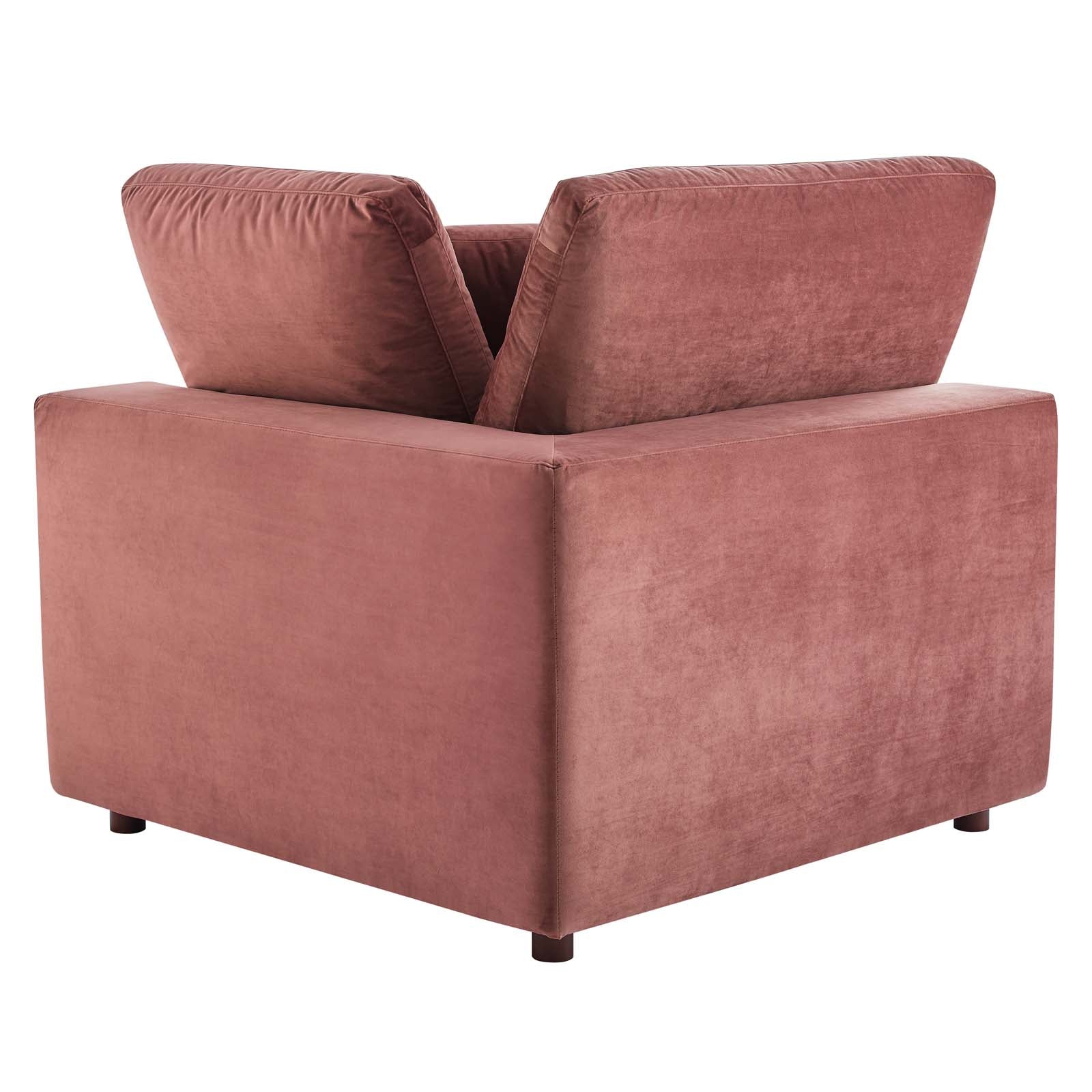 Commix Down Filled Overstuffed Performance Velvet Loveseat - East Shore Modern Home Furnishings