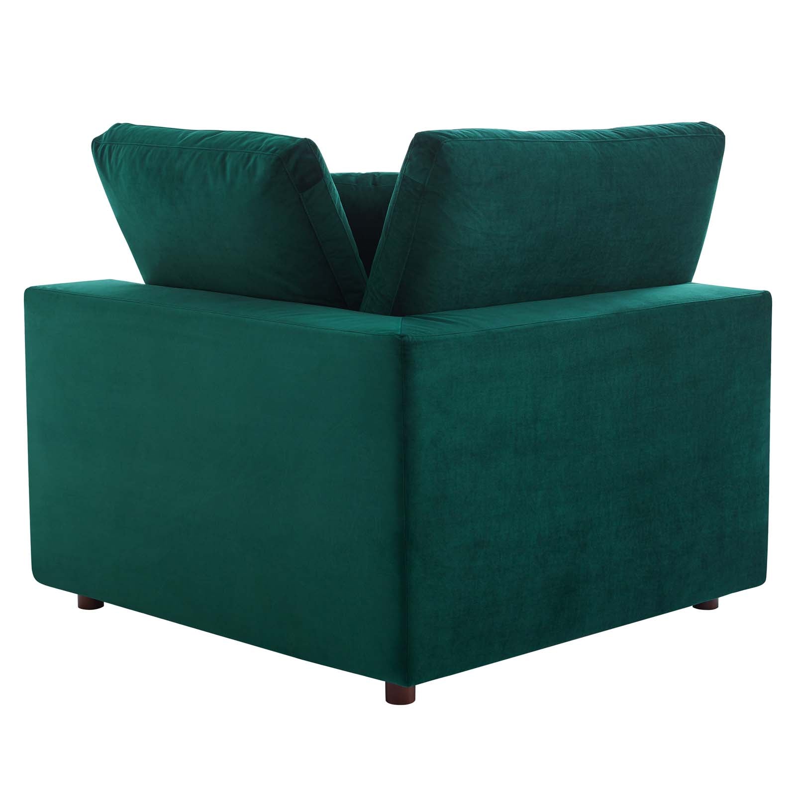 Commix Down Filled Overstuffed Performance Velvet Loveseat - East Shore Modern Home Furnishings